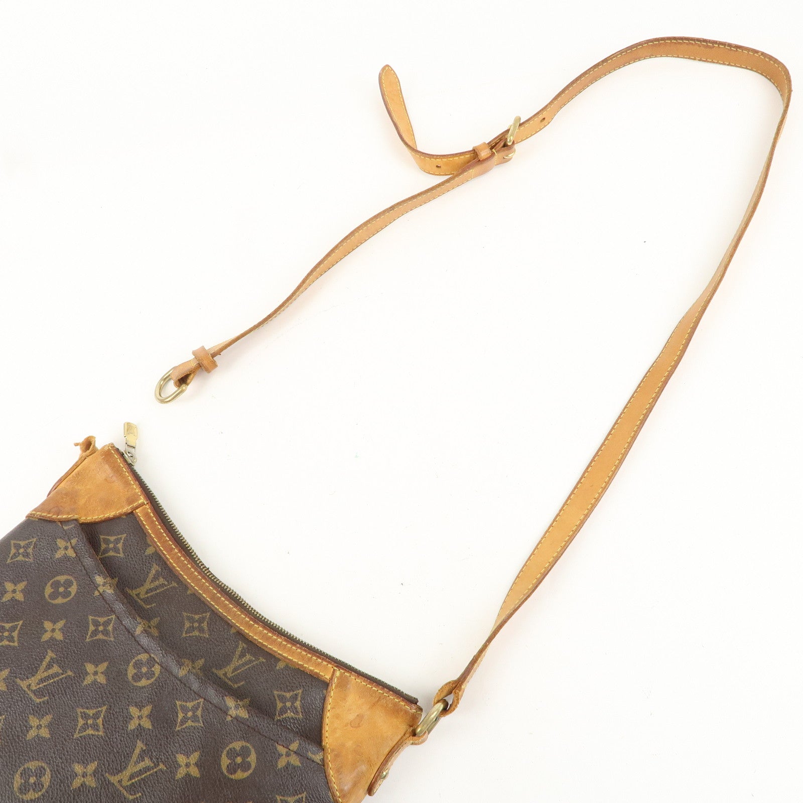 Louis Vuitton Monogram Odeon MM Shoulder Bag Brown M56389