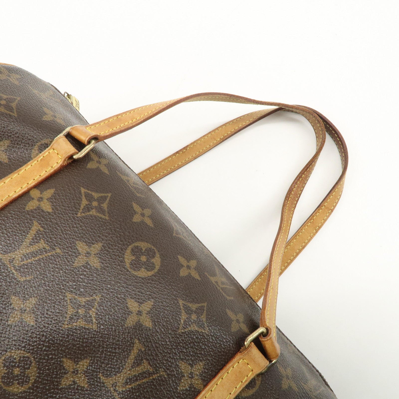 Louis Vuitton Monogram Papillon 30 Hand Bag M51385 Brown Used