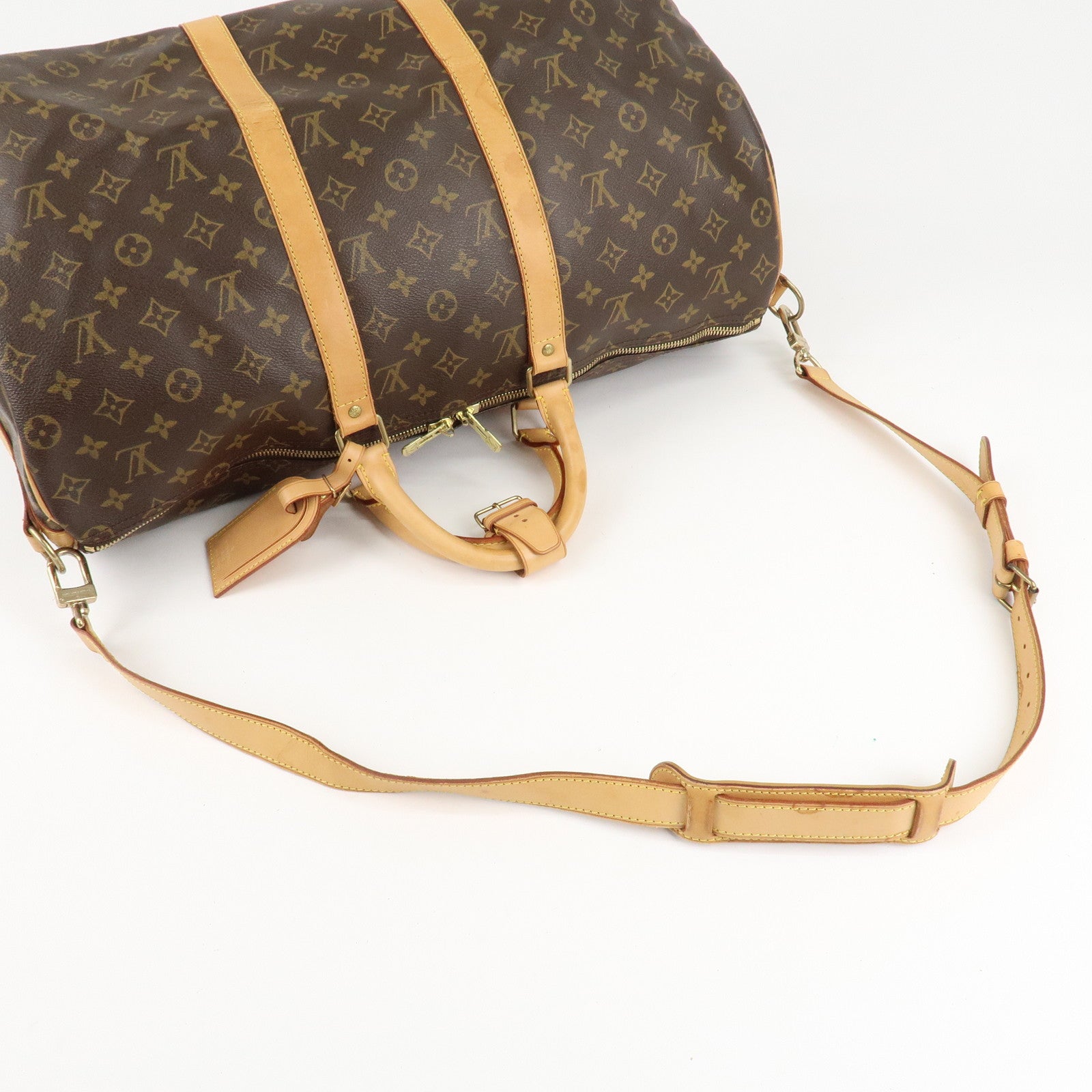 Louis Vuitton Monogram Keep All Bandouliere 50 Boston Bag M41416 Used