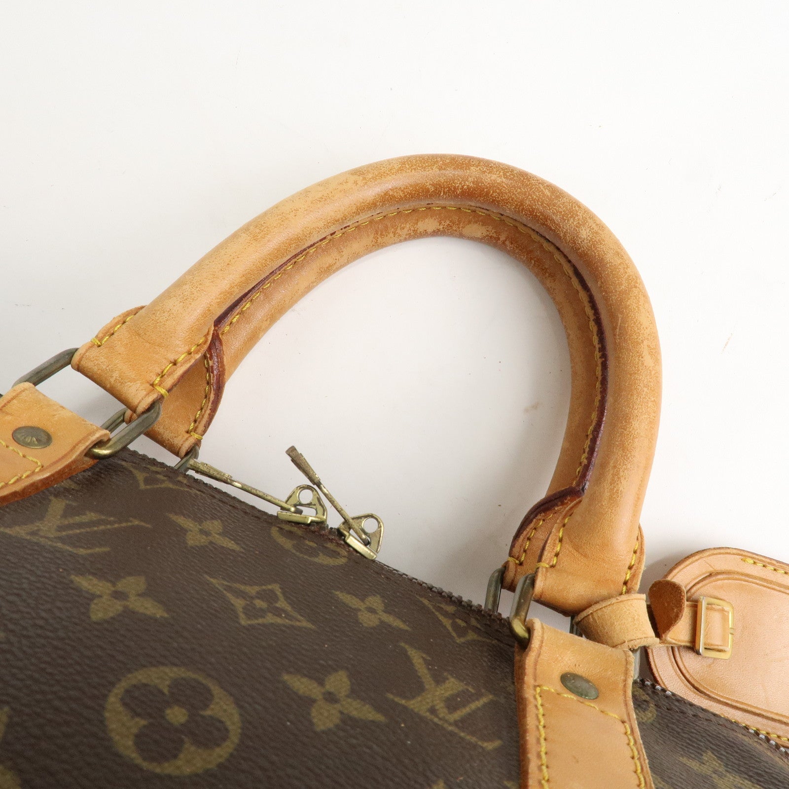 Louis Vuitton Monogram Keep All 50 Boston Bag Brown M41426 Used