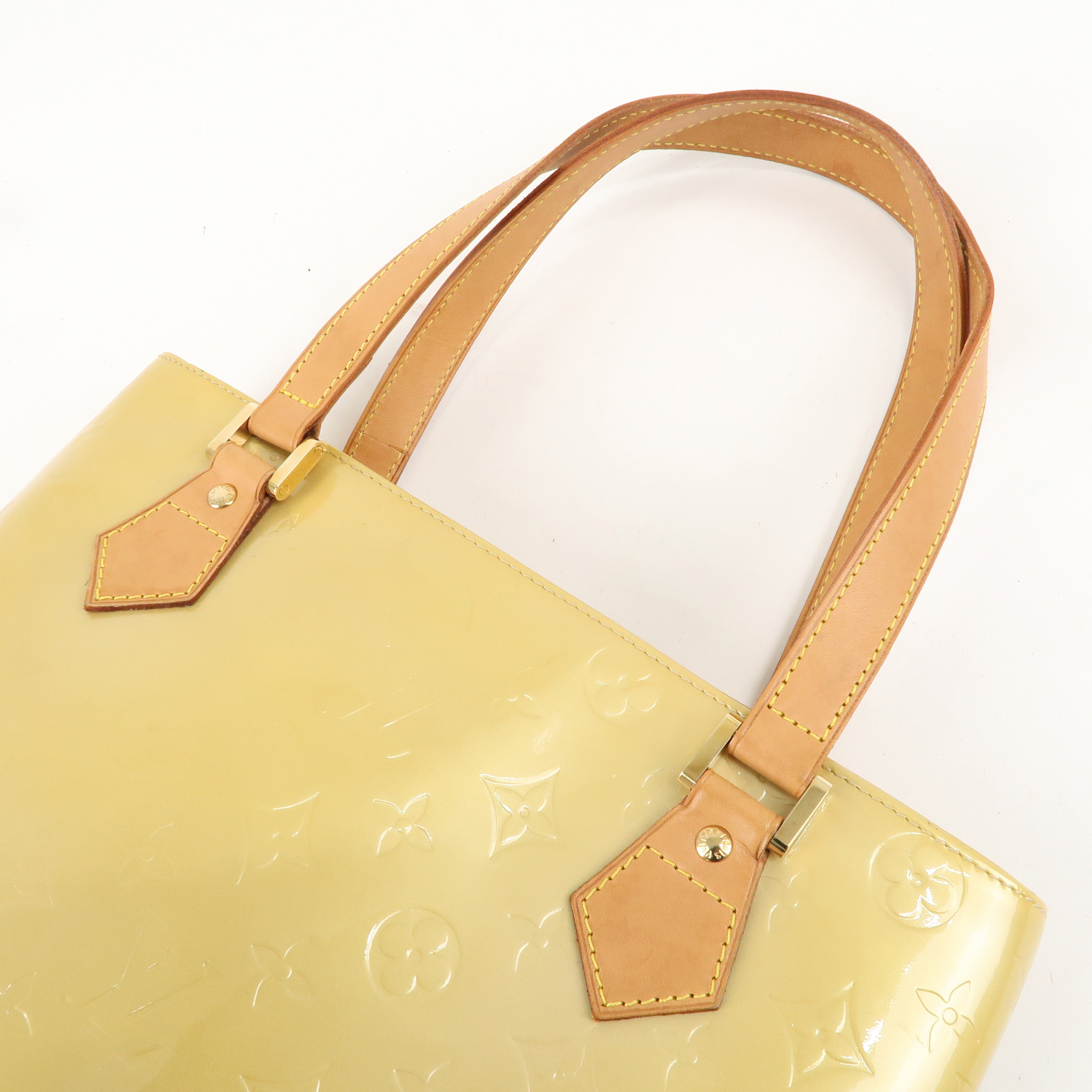 Louis Vuitton Monogram Vernis Houston Tote Bag Beige M91004