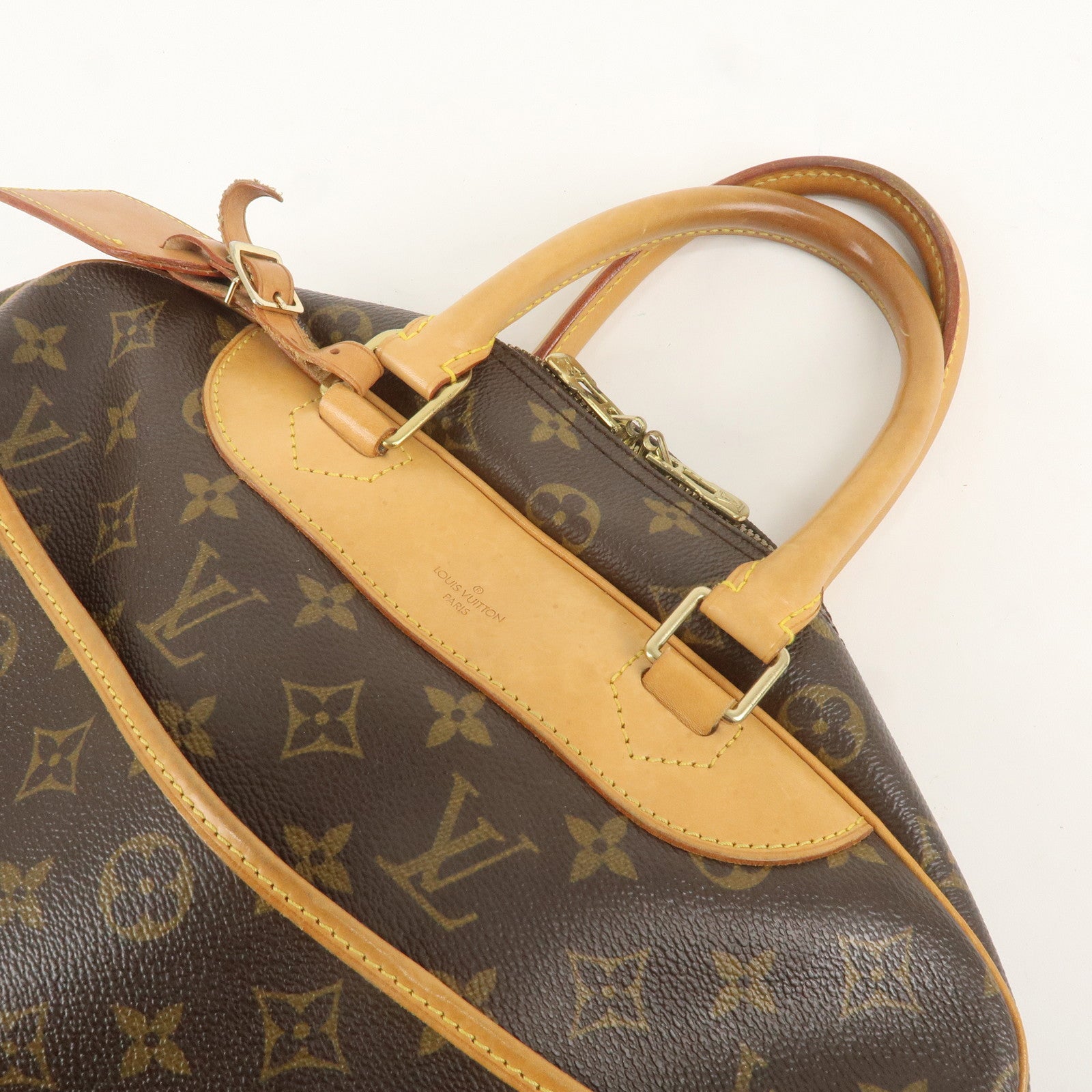 Louis Vuitton Monogram Deauville Hand Bag Brown M47270