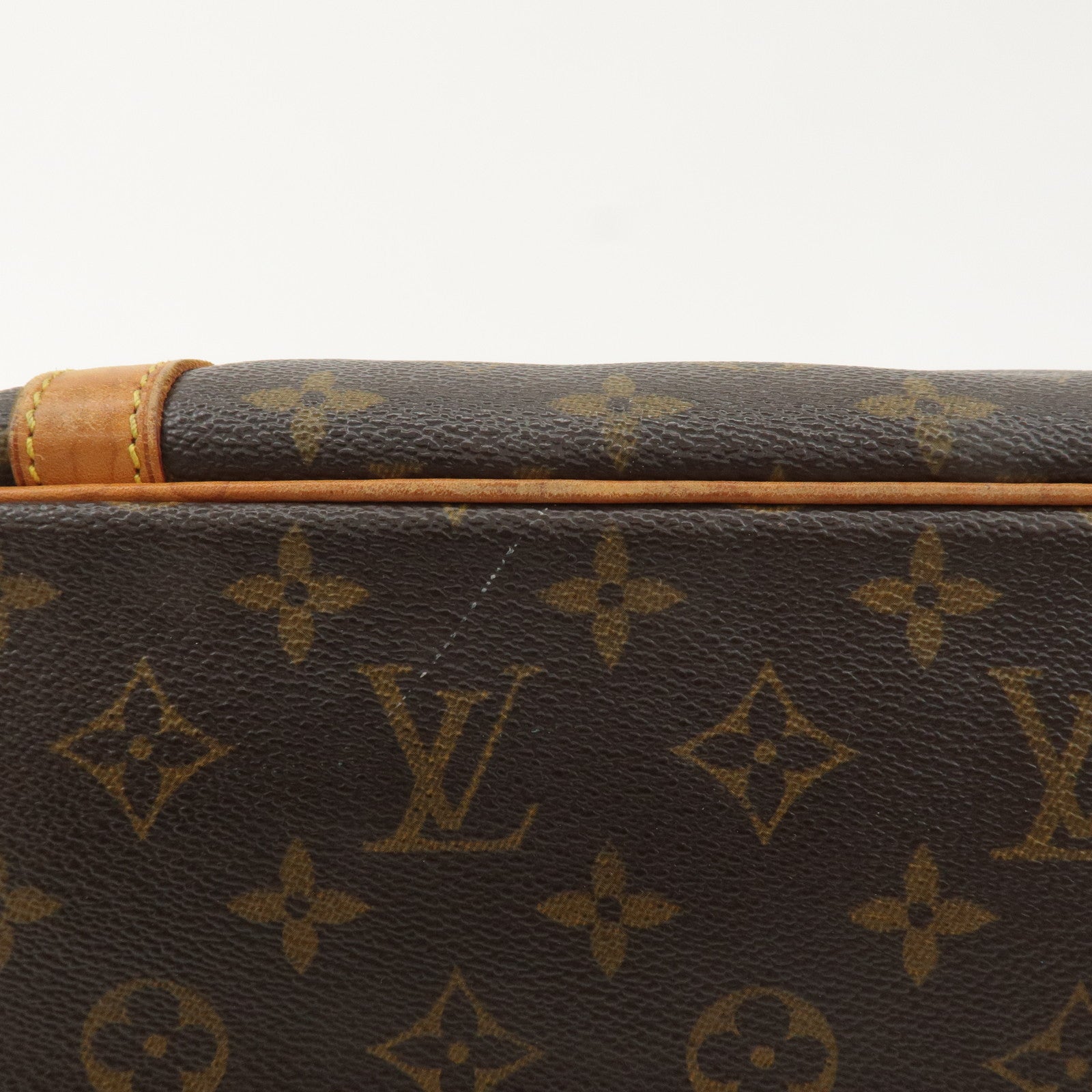 Louis Vuitton Monogram Sac Shopping Shoulder Bag Brown M51108