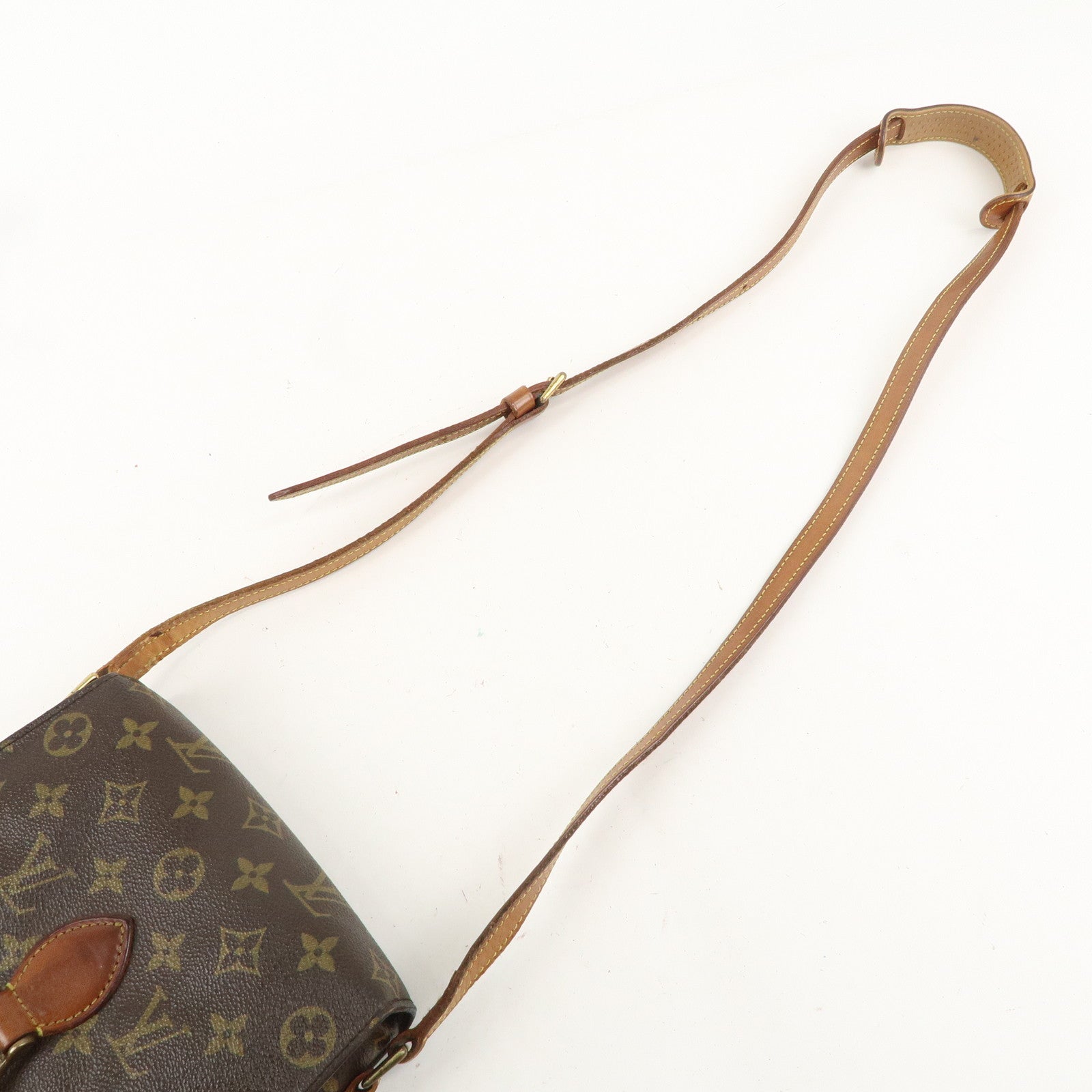 Louis Vuitton Monogram Saint Cloud MM Shoulder Bag Brown M51243