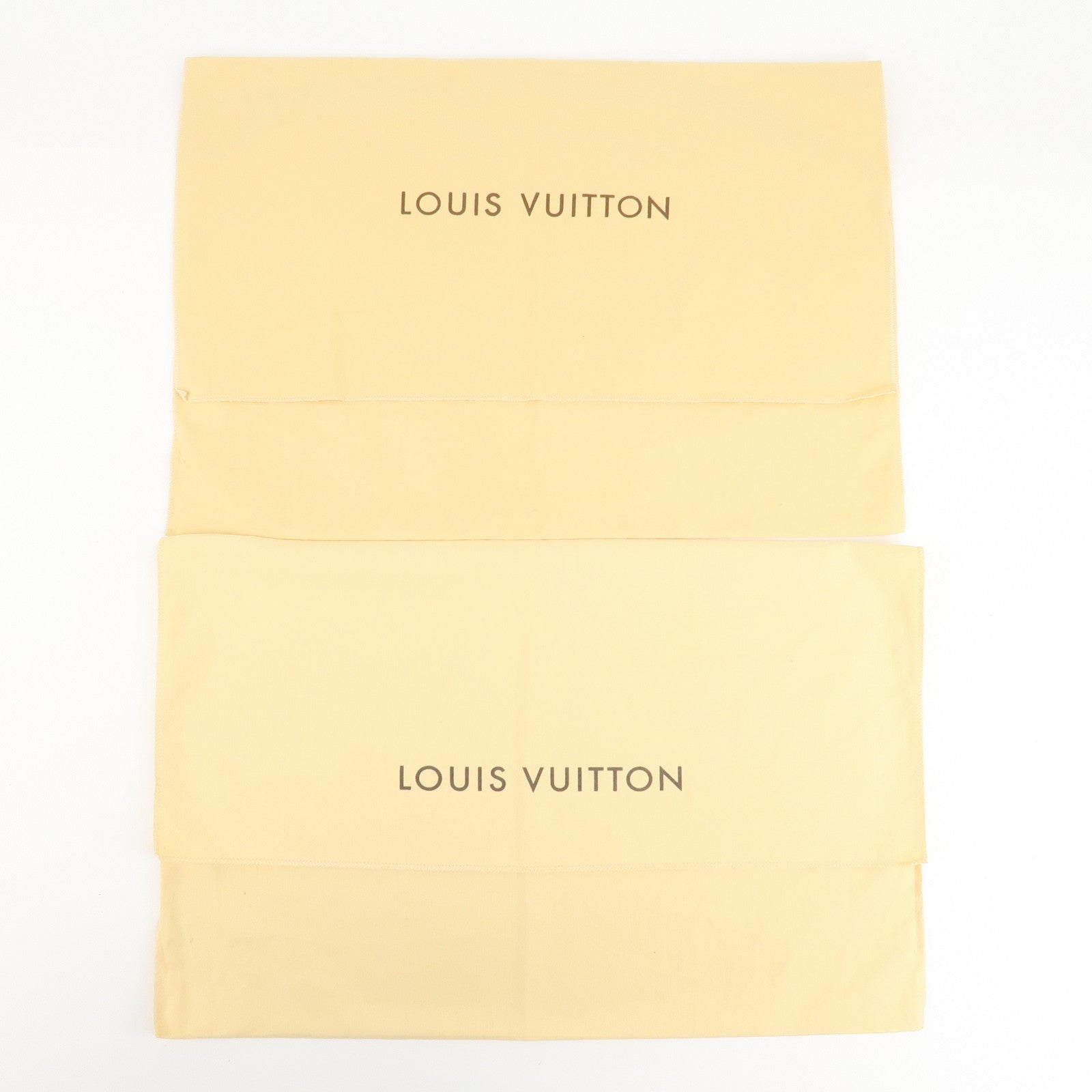 Louis Vuitton Set Of 10 Dust Bag Flap Style Beige Used