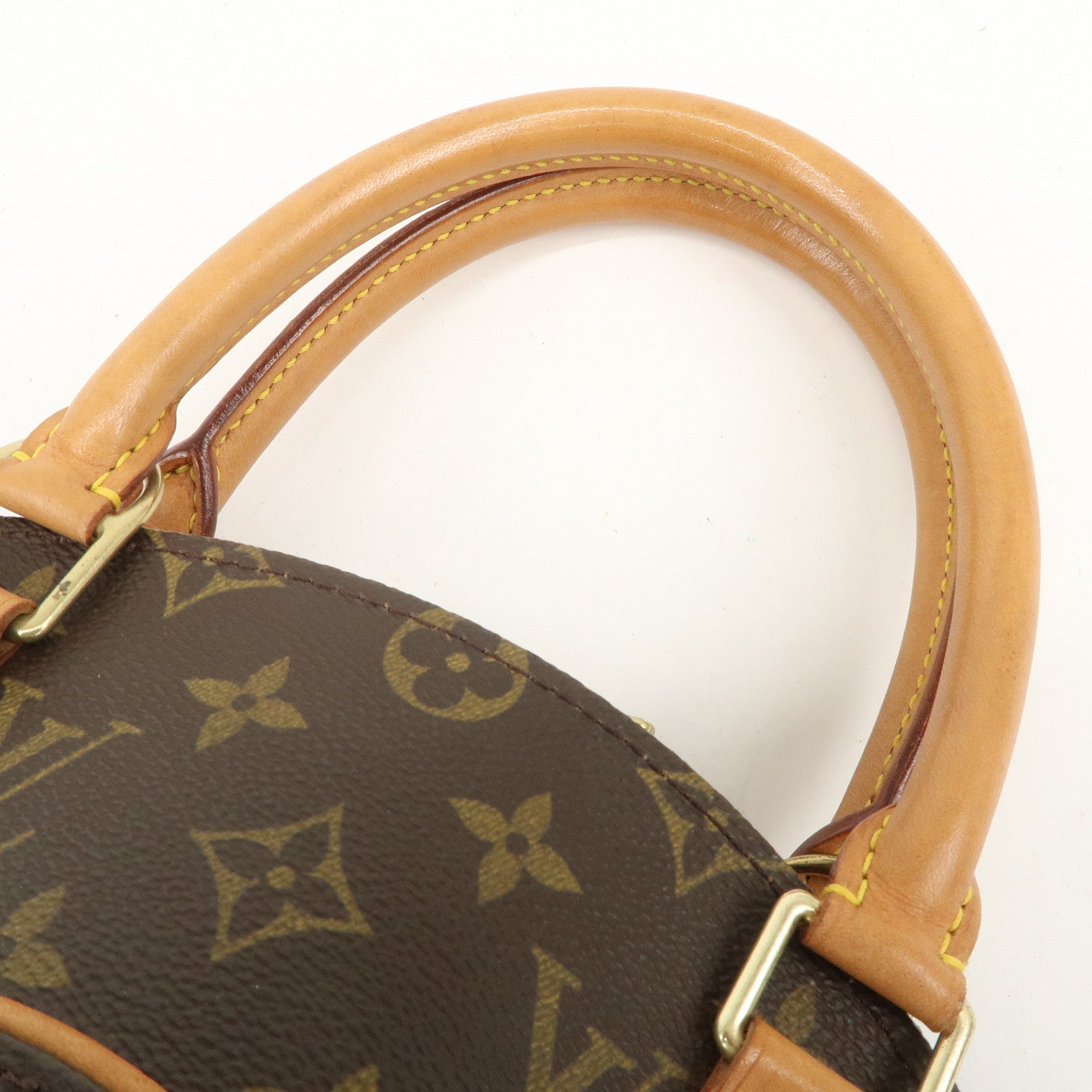 Louis Vuitton Monogram Ellipse PM Hand Bag Brown M51127 Used