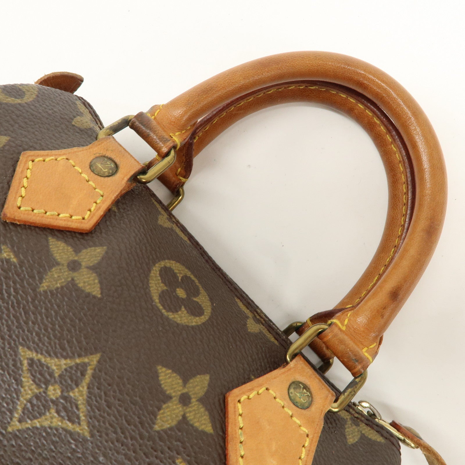 Louis Vuitton Monogram Mini Speedy Hand Bag Brown M41534 Used