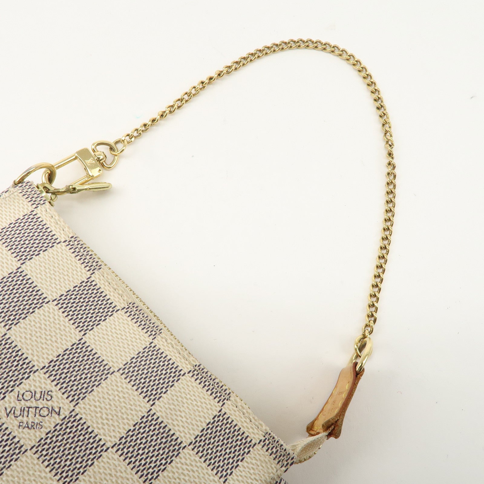 Louis Vuitton Damier Azur Mini Pochette Accessoires Pouch N58010 Used