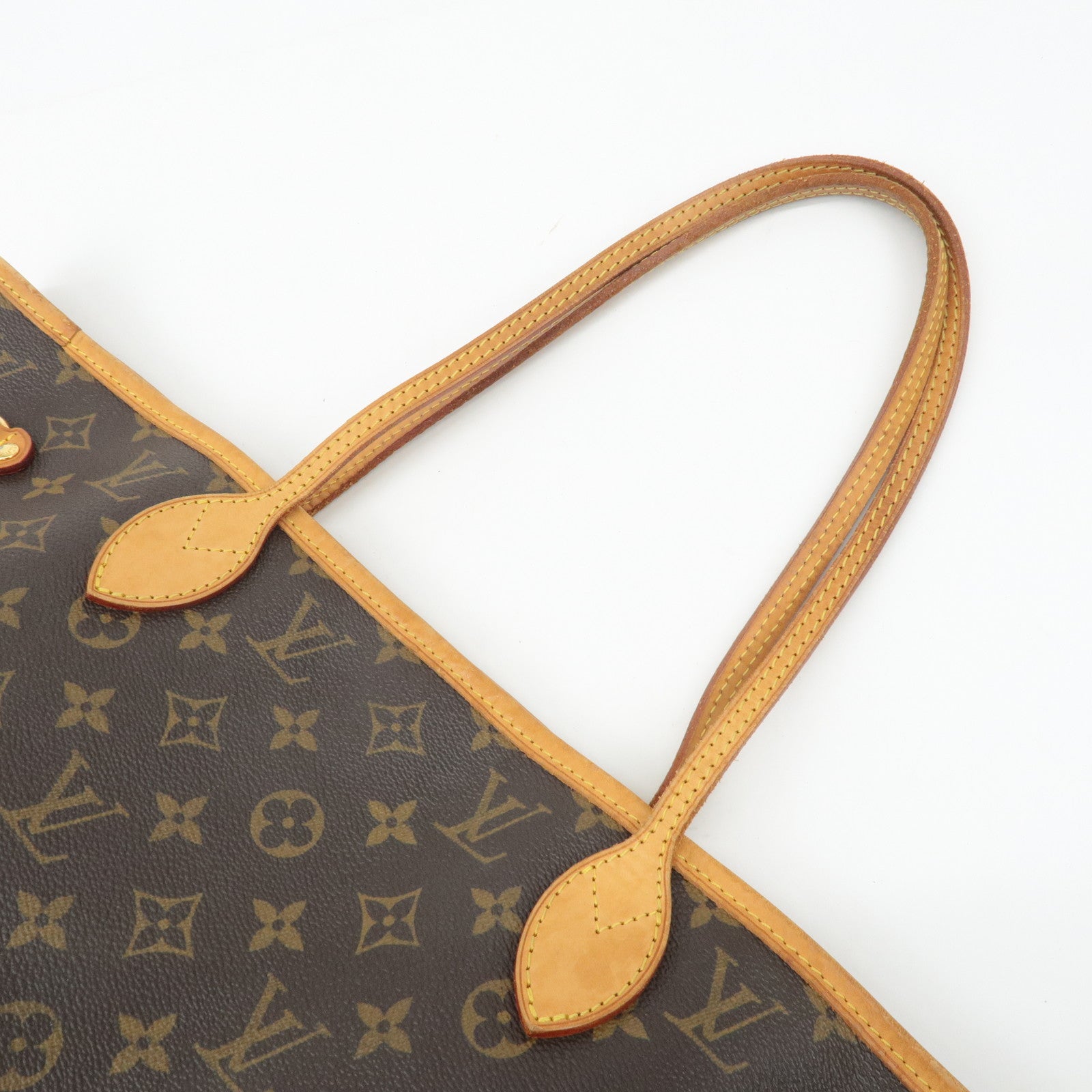 Louis Vuitton Monogram Neverfull MM Tote Bag Brown M40156 Used