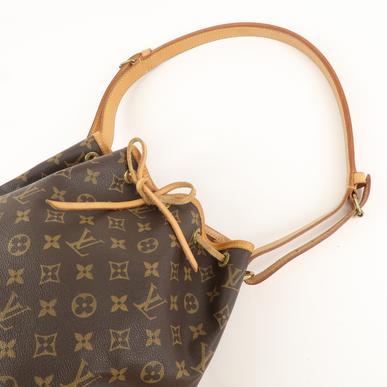 Louis Vuitton Monogram Petit Noe Shoulder Bag Brown M42226