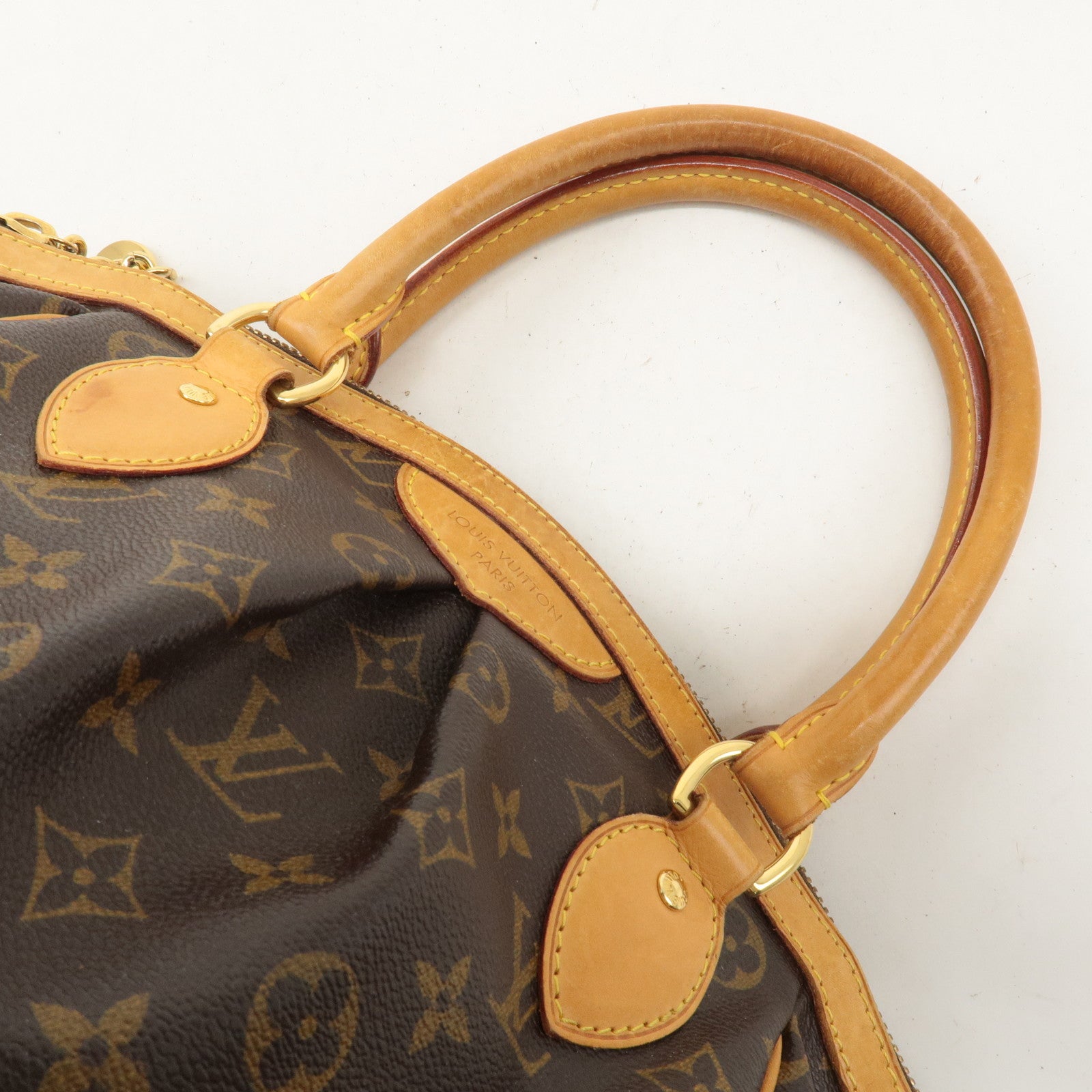 Louis Vuitton Monogram Tivoli PM Hand Bag Brown M40143