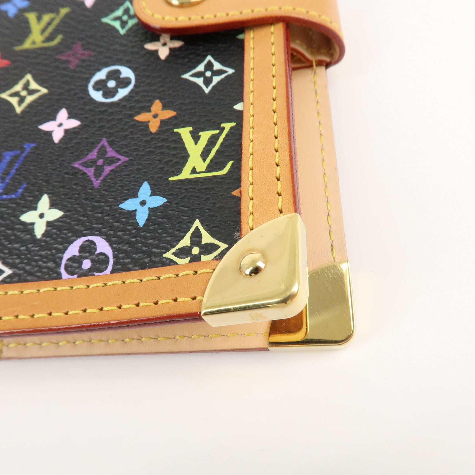 Louis Vuitton Monogram Multi Color Agenda PM Planner Cover R20895 Used