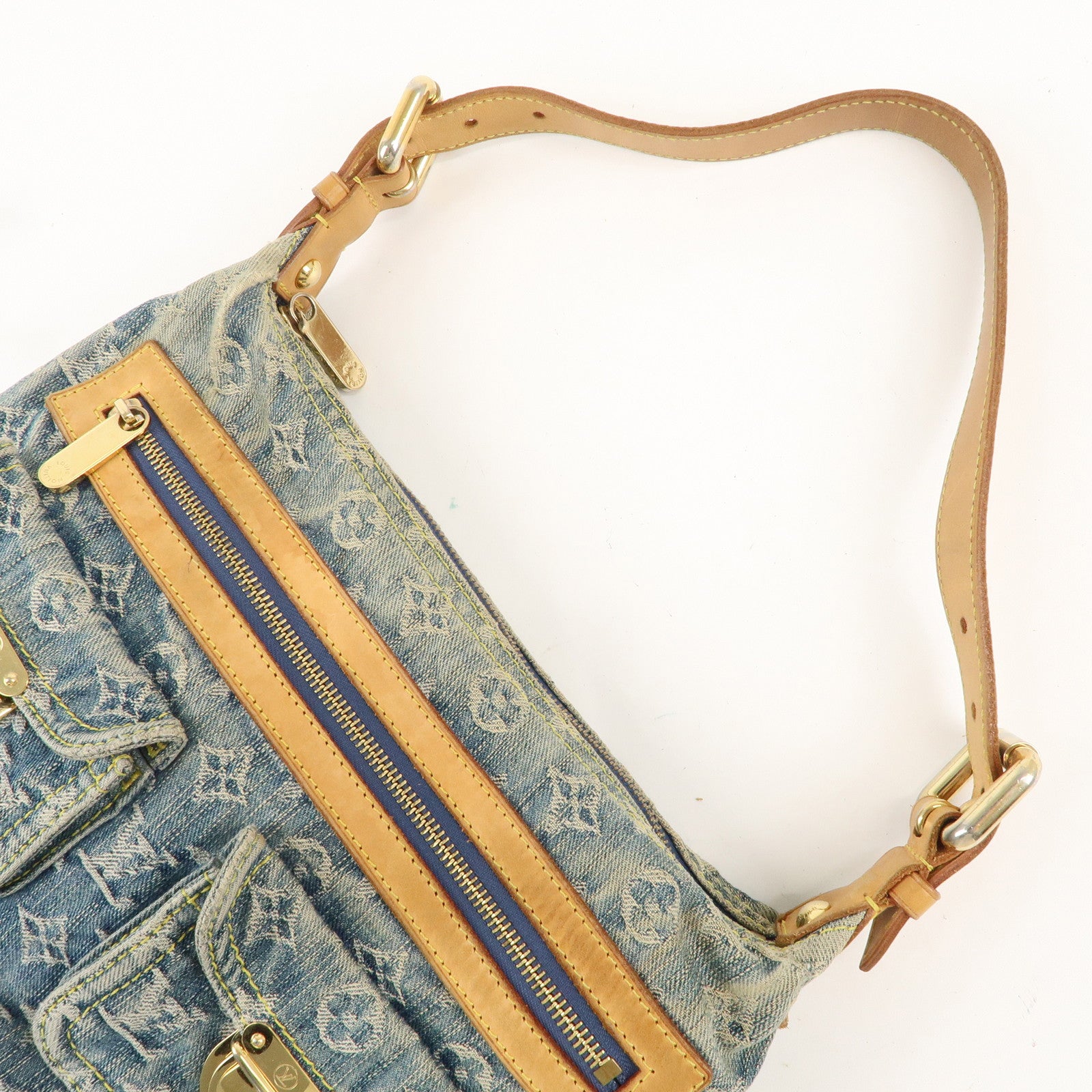 Louis Vuitton Monogram Denim Baggy PM Shoulder Bag M95049