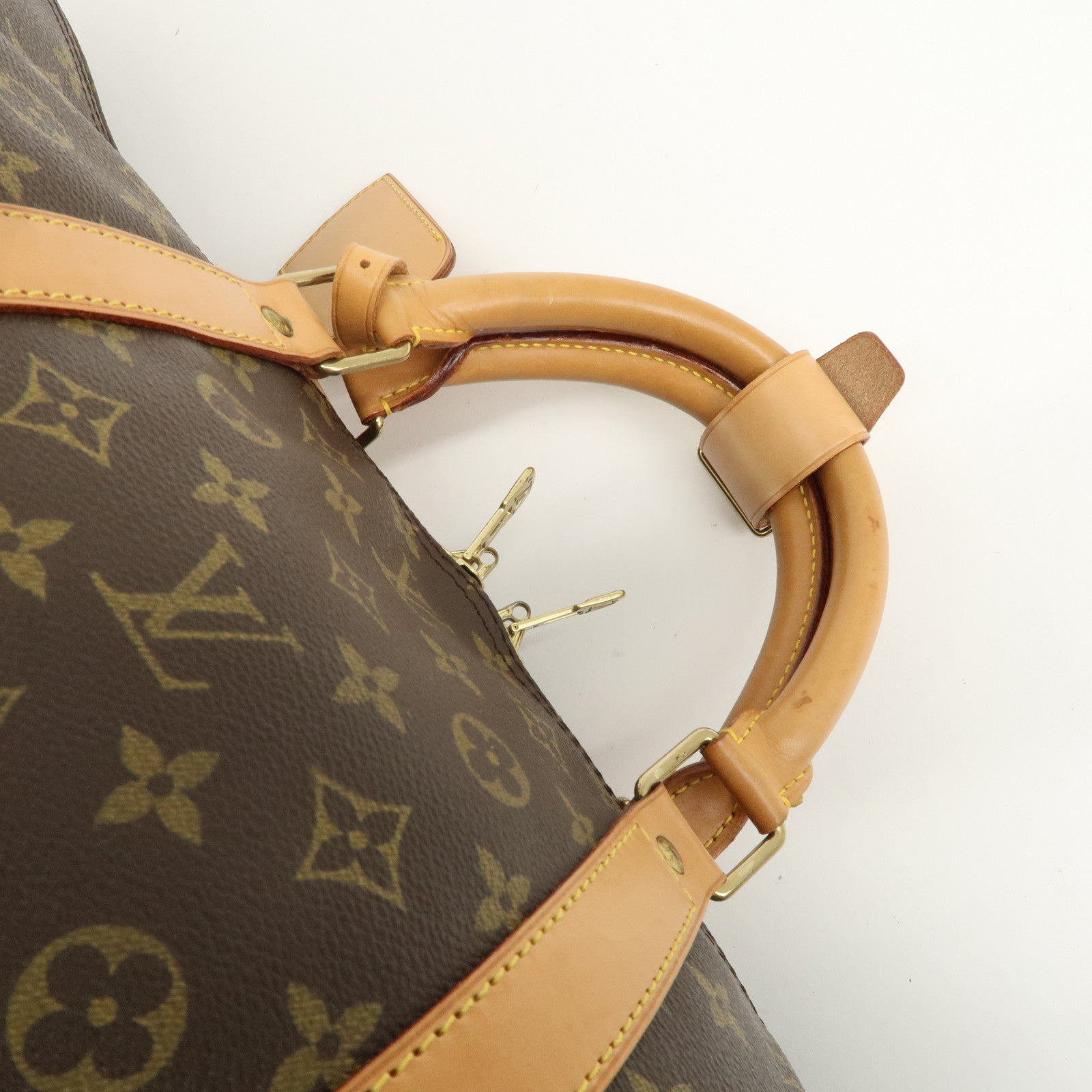 Louis Vuitton Monogram Keep All Bandouliere 60 Bag Brown M41412