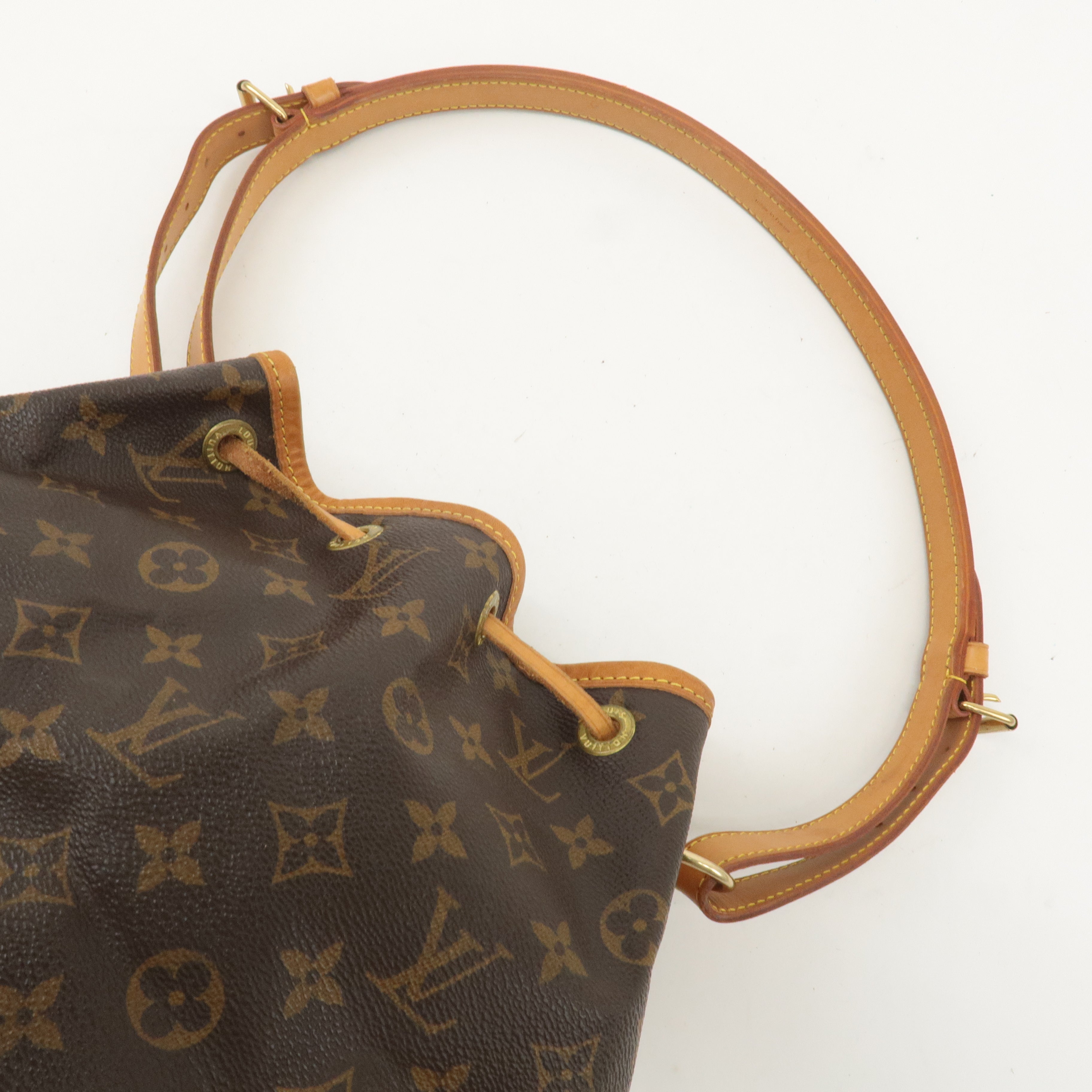 Louis Vuitton Monogram Petit Noe Shoulder Bag Brown M42226