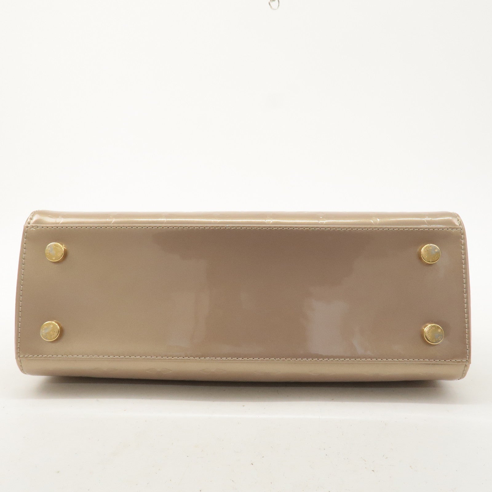 Louis Vuitton Monogram Vernis Blair MM Hand Bag Beige M91755