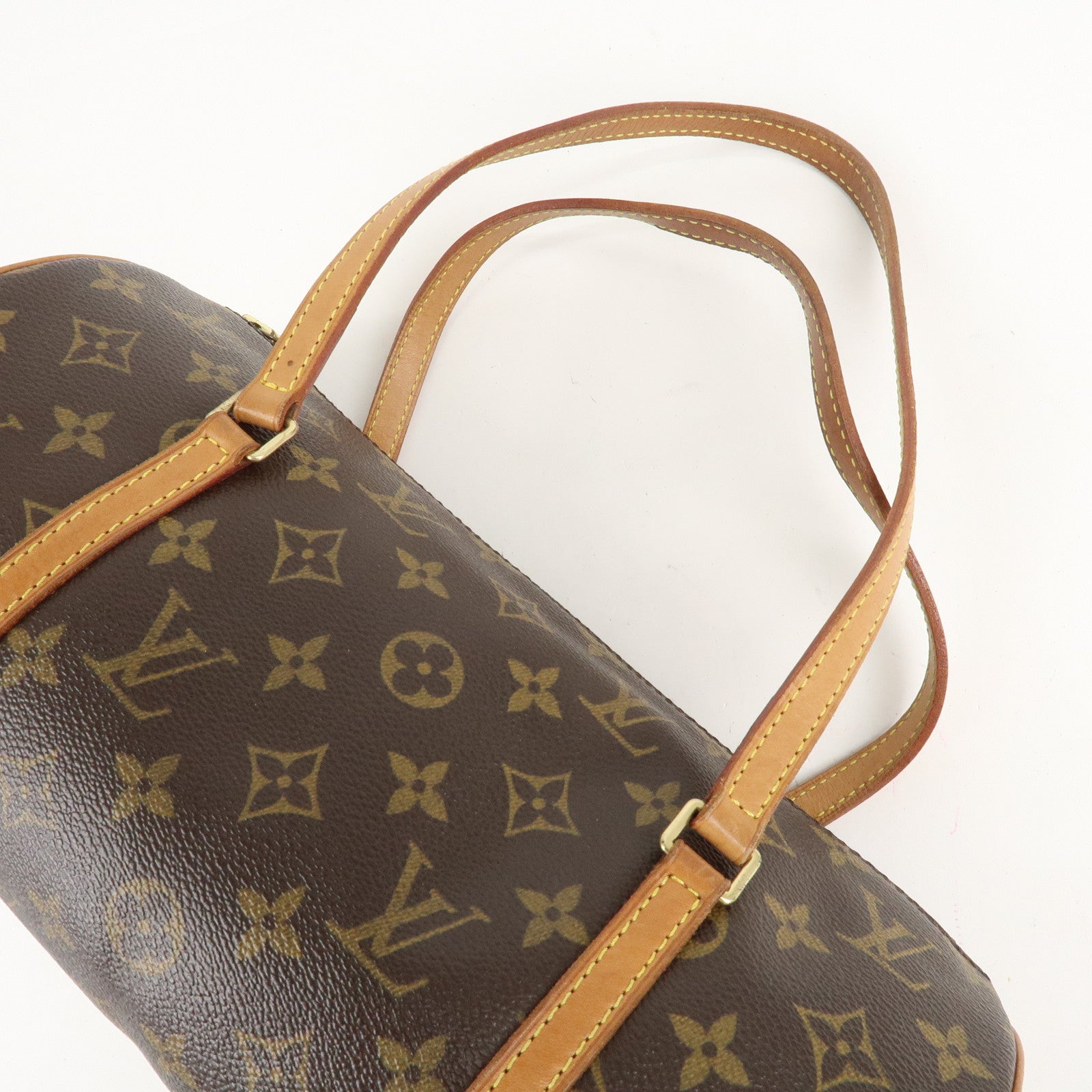 Louis Vuitton Monogram Papillon 30 Hand Bag New Style Brown M51385 Used