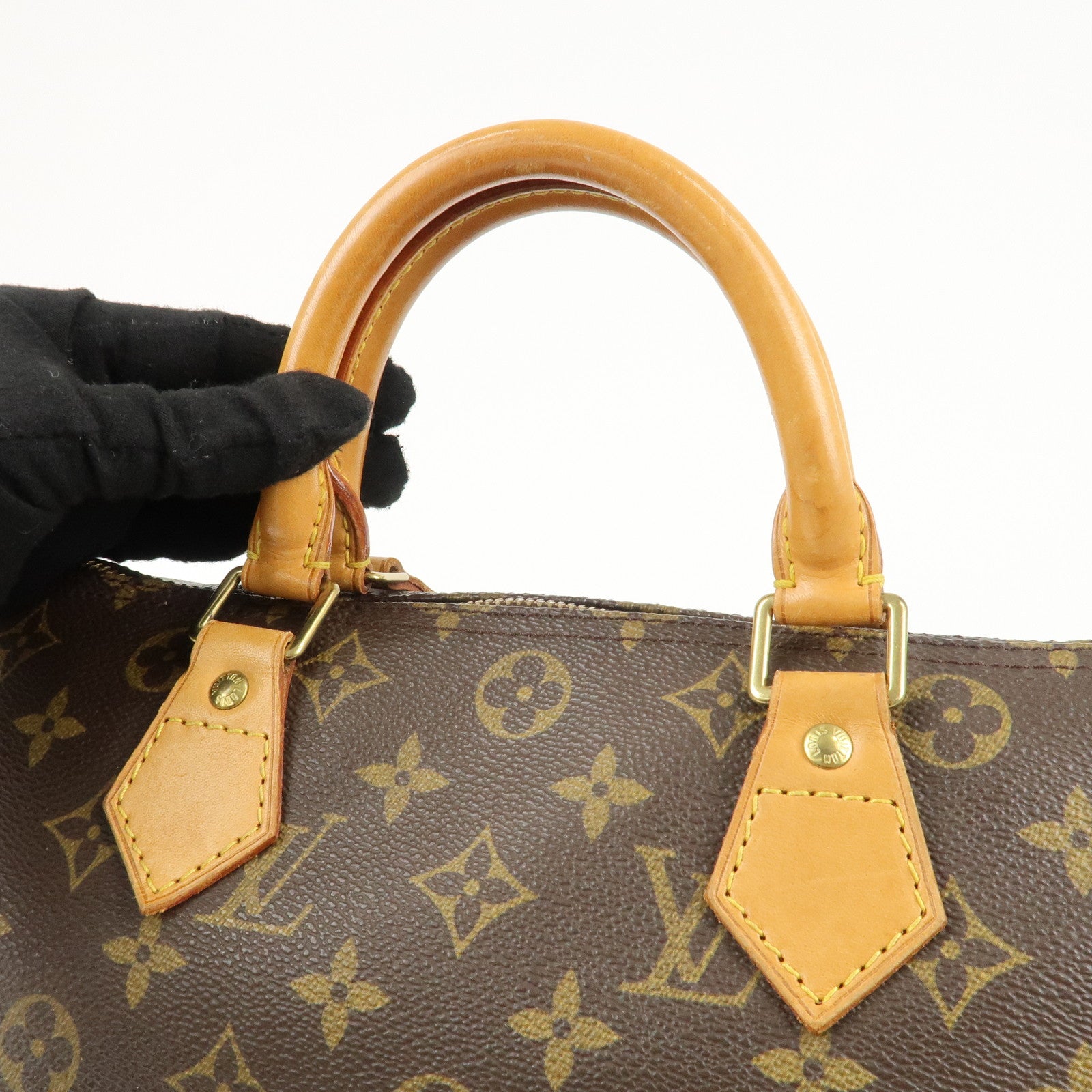 Louis Vuitton Monogram Speedy 30 Hand Bag Boston Bag M41526 Used