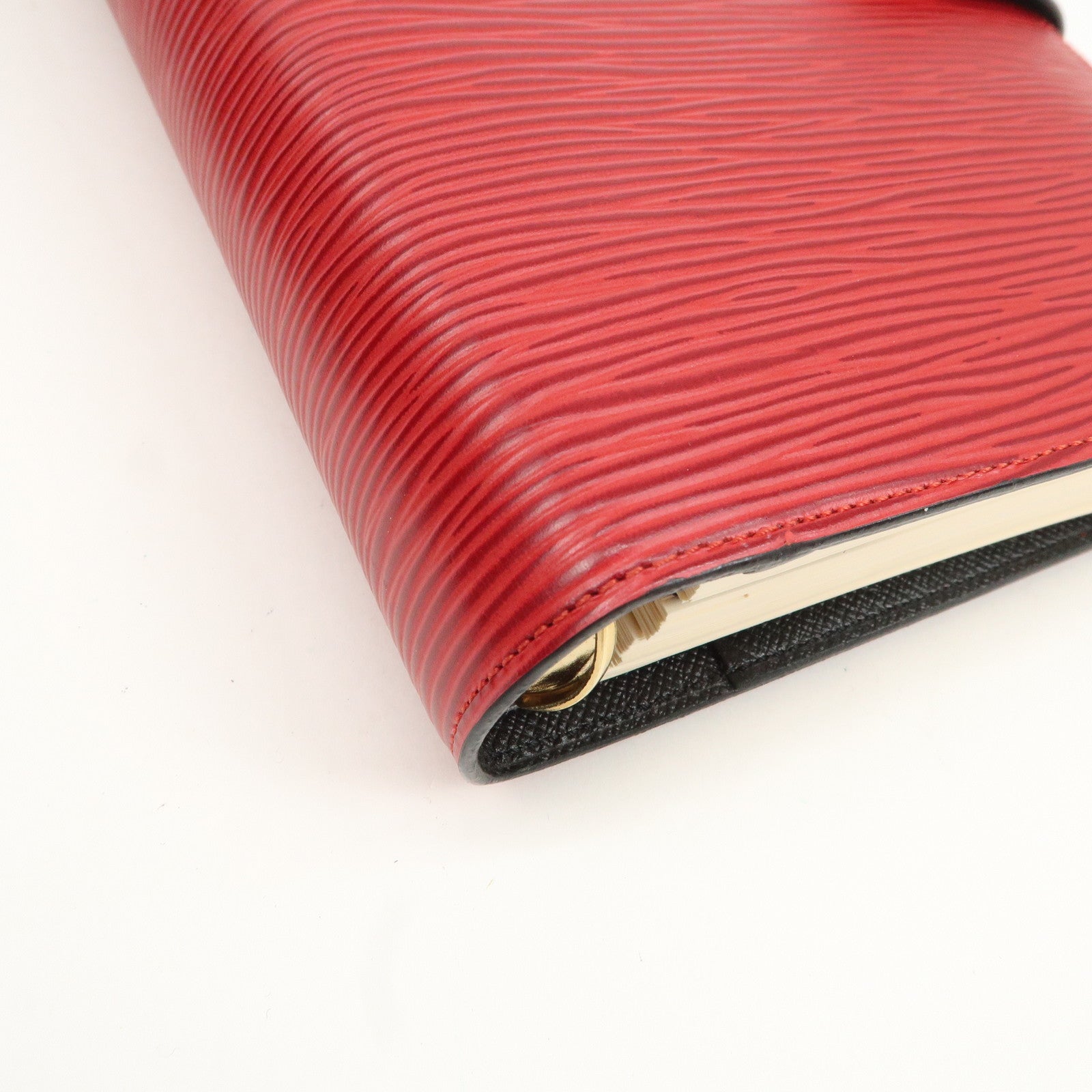 Louis Vuitton Epi Agenda MM Planner Cover Castilian Red R20047 Used