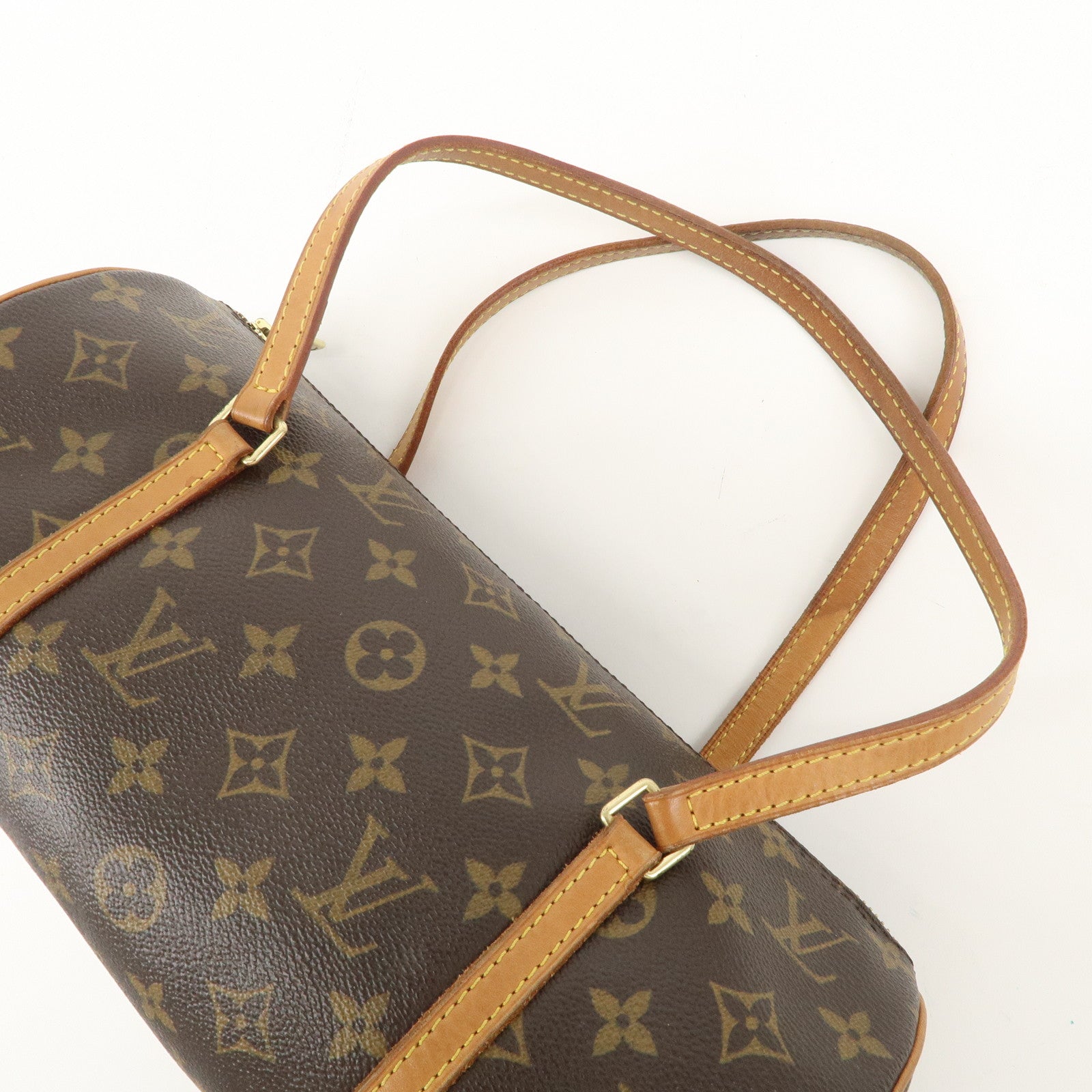 Louis Vuitton Monogram Papillon 30 Hand Bag Ney Style Brown M51385 Used