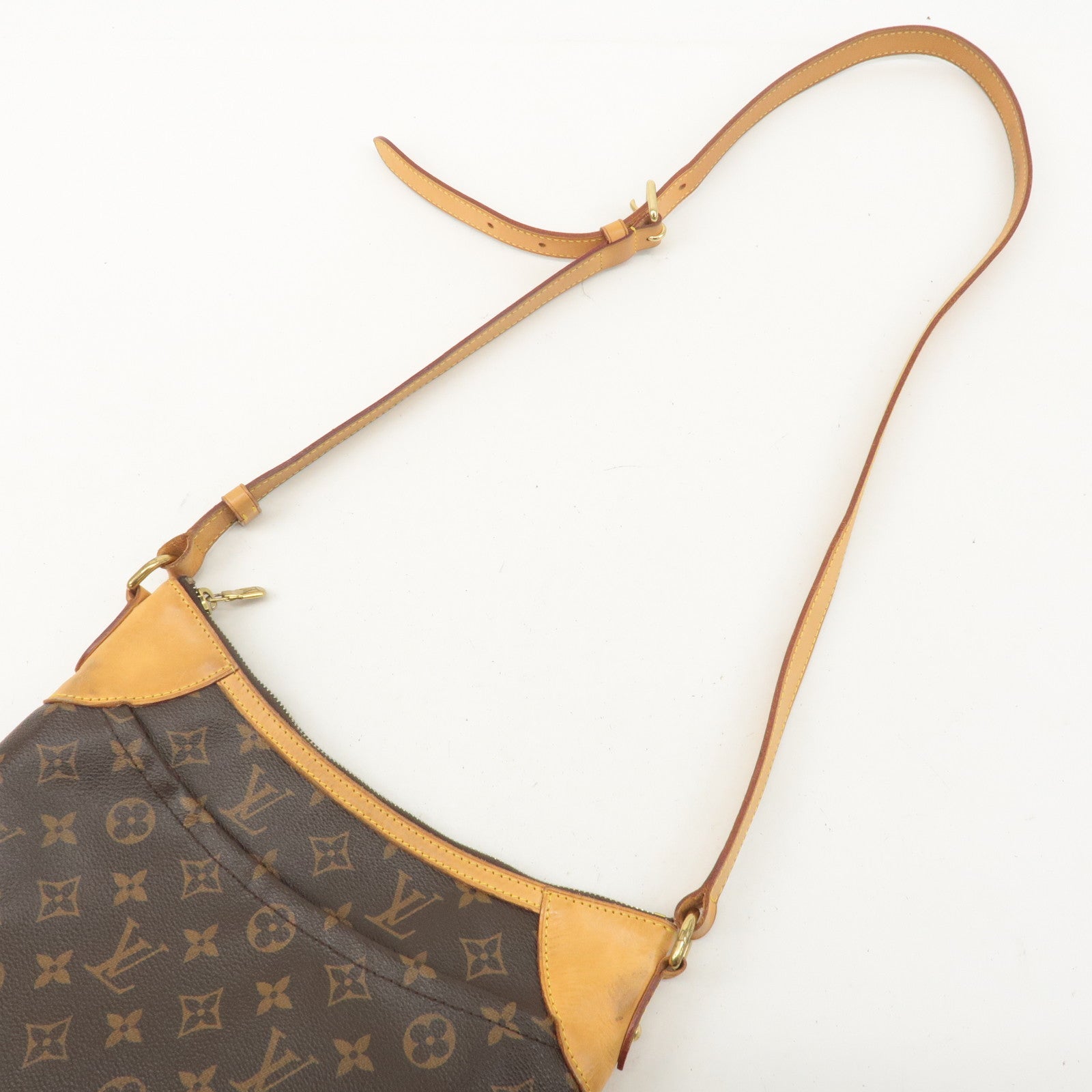 Louis Vuitton Monogram Odeon MM Shoulder Bag Brown M56389