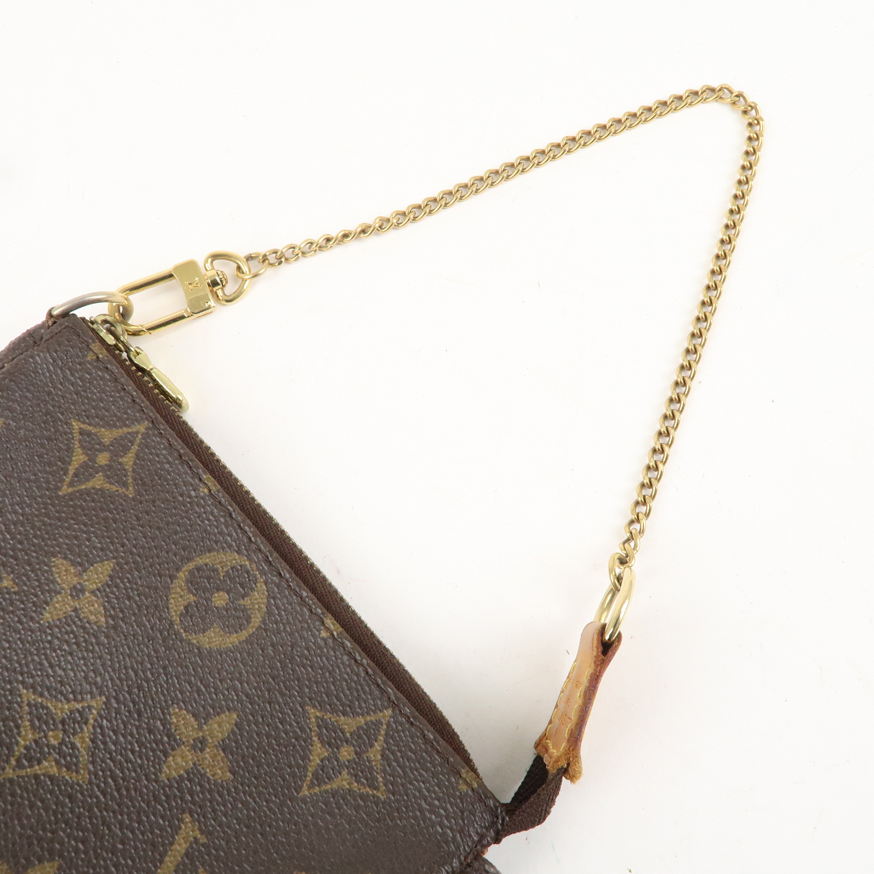 Louis Vuitton Monogram Mini Pochette Accessoires Brown M58009