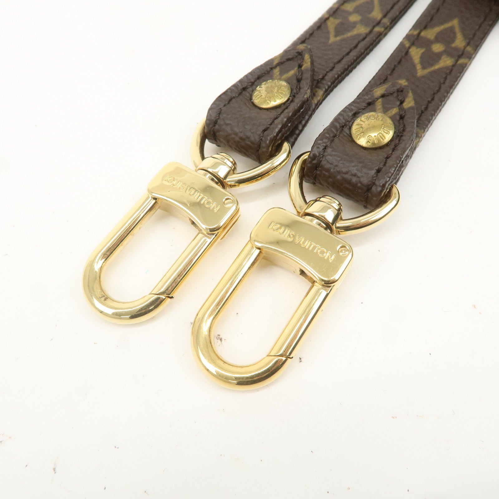 Louis Vuitton Monogram Adjustable Shoulder Strap Brown J52315