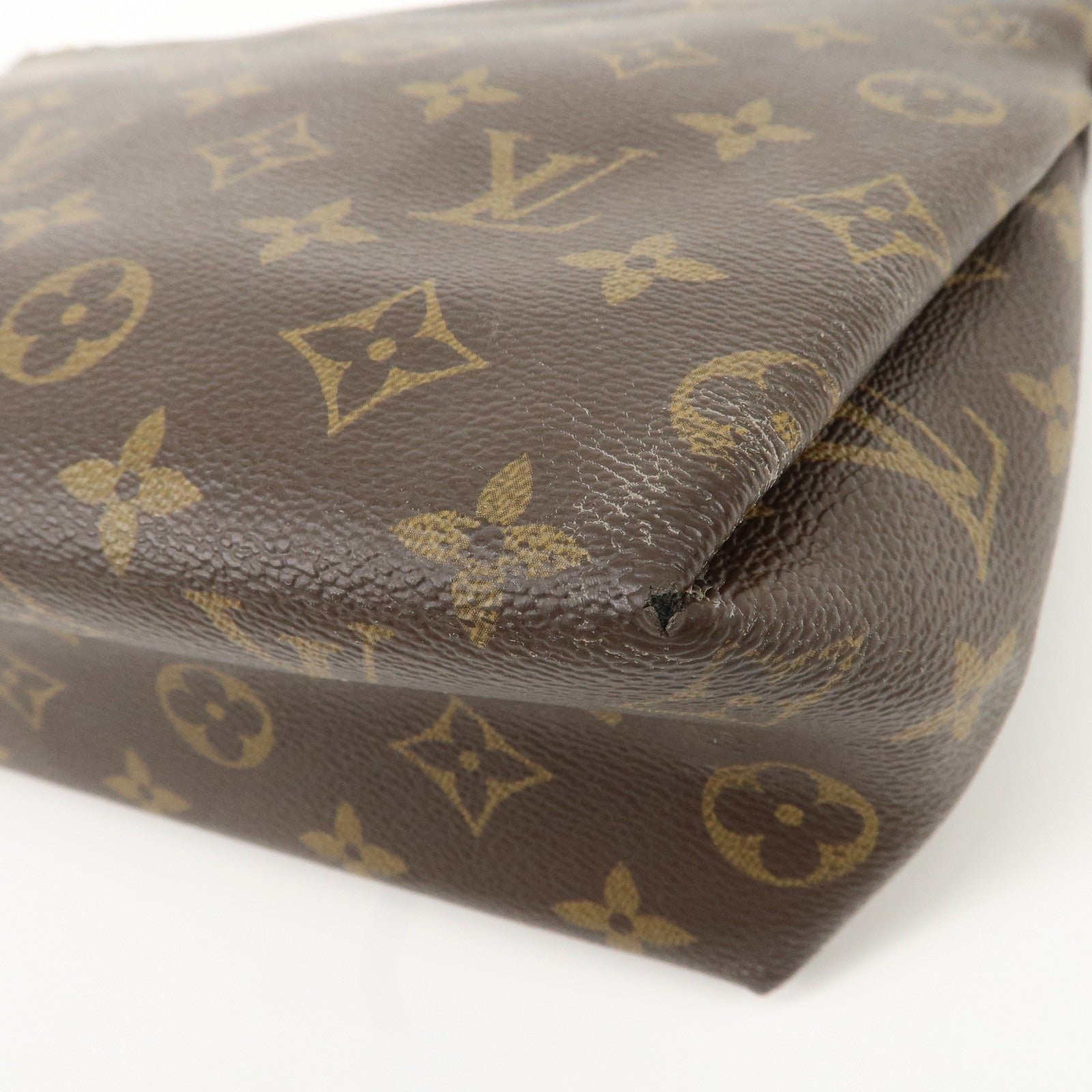 Louis Vuitton Monogram Pallas Beauty Case Brown Red M64123 Used