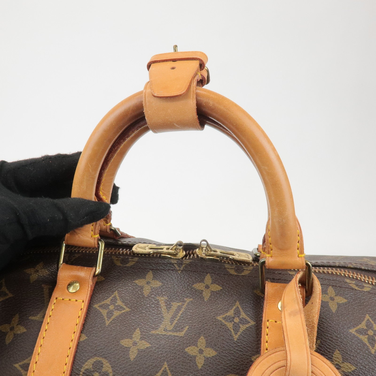 Louis Vuitton Monogram Keep All 55 Boston Bag Brown M41424 Used