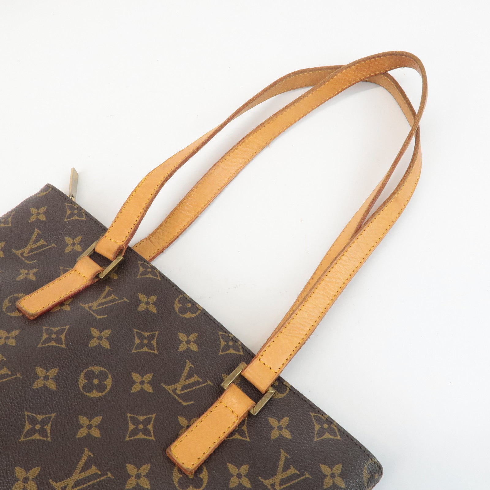 Louis Vuitton Monogram Cabas Piano Tote Bag Hand Bag M51148 Used