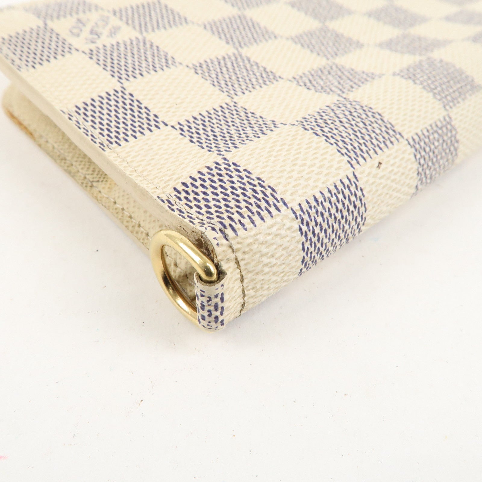 Louis Vuitton Damier Azur Portefeuille Unsolite Wallet N63072