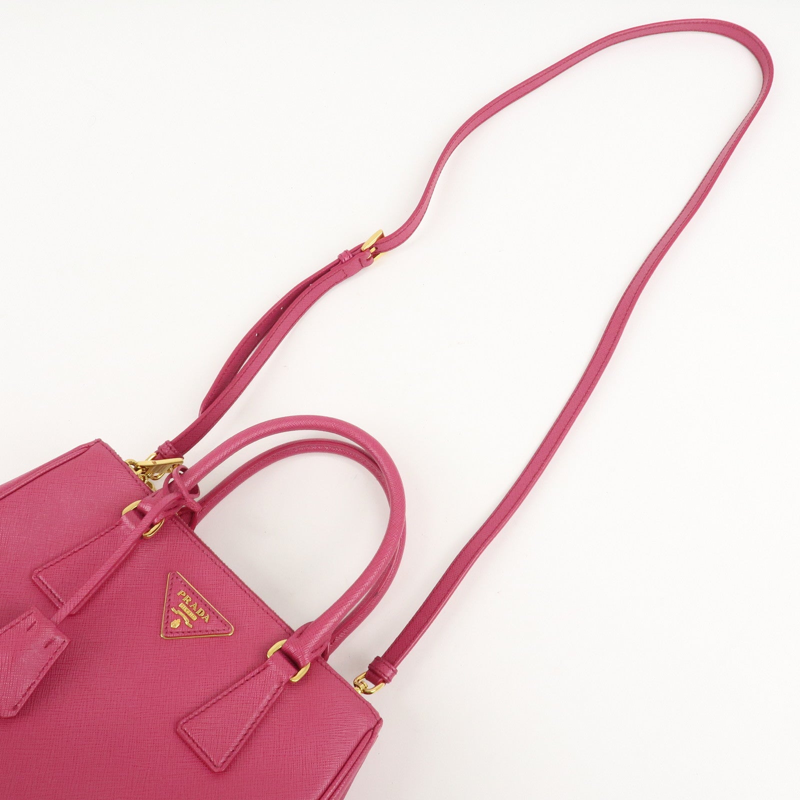 PRADA Saffiano Leather Galleria Small 2Way Bag Shoudler Bag 1BA863