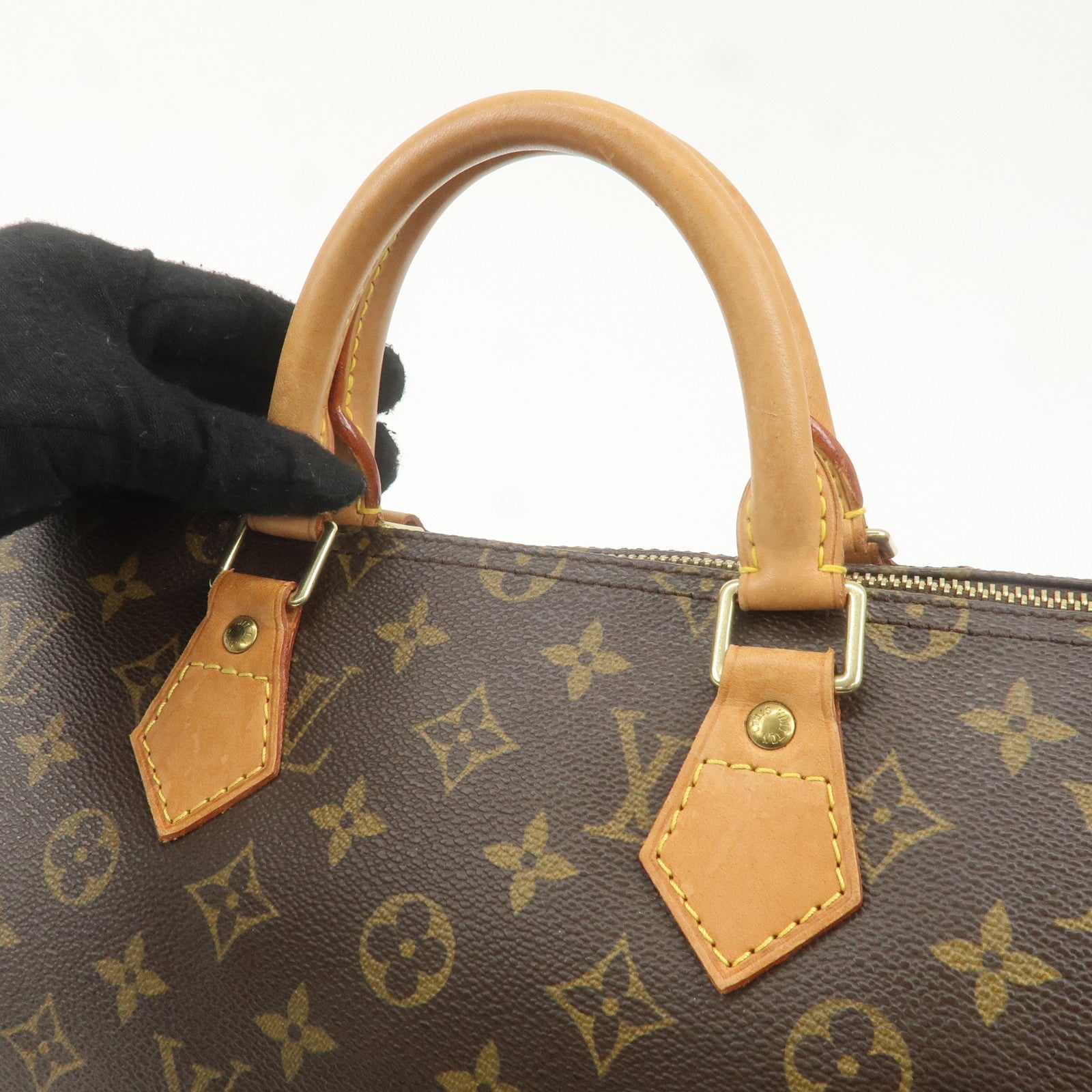 Louis Vuitton Monogram Speedy 35 Hand Bag Boston Bag M41524