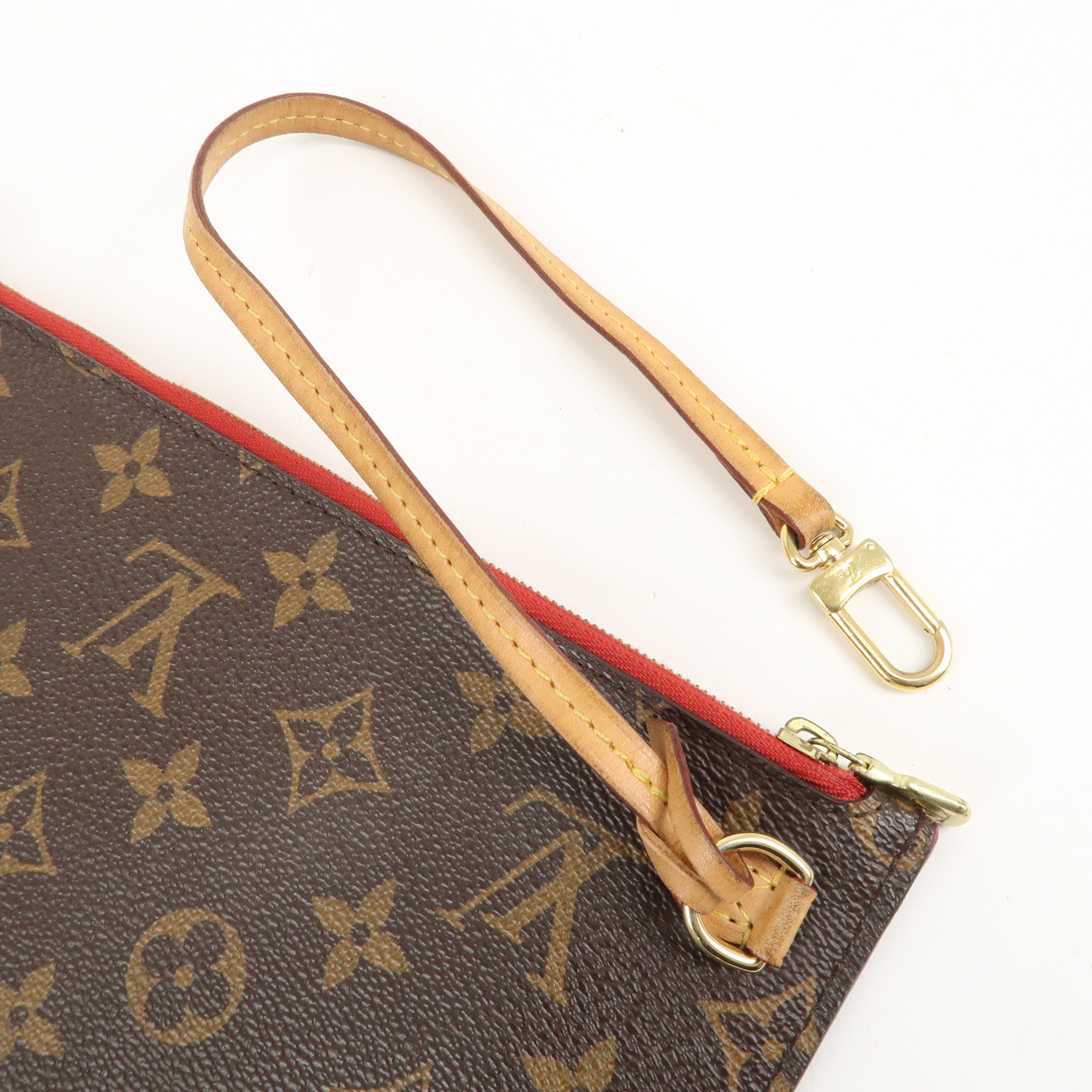 Louis Vuitton Monogram Pouch For Neverfull MM Cerise