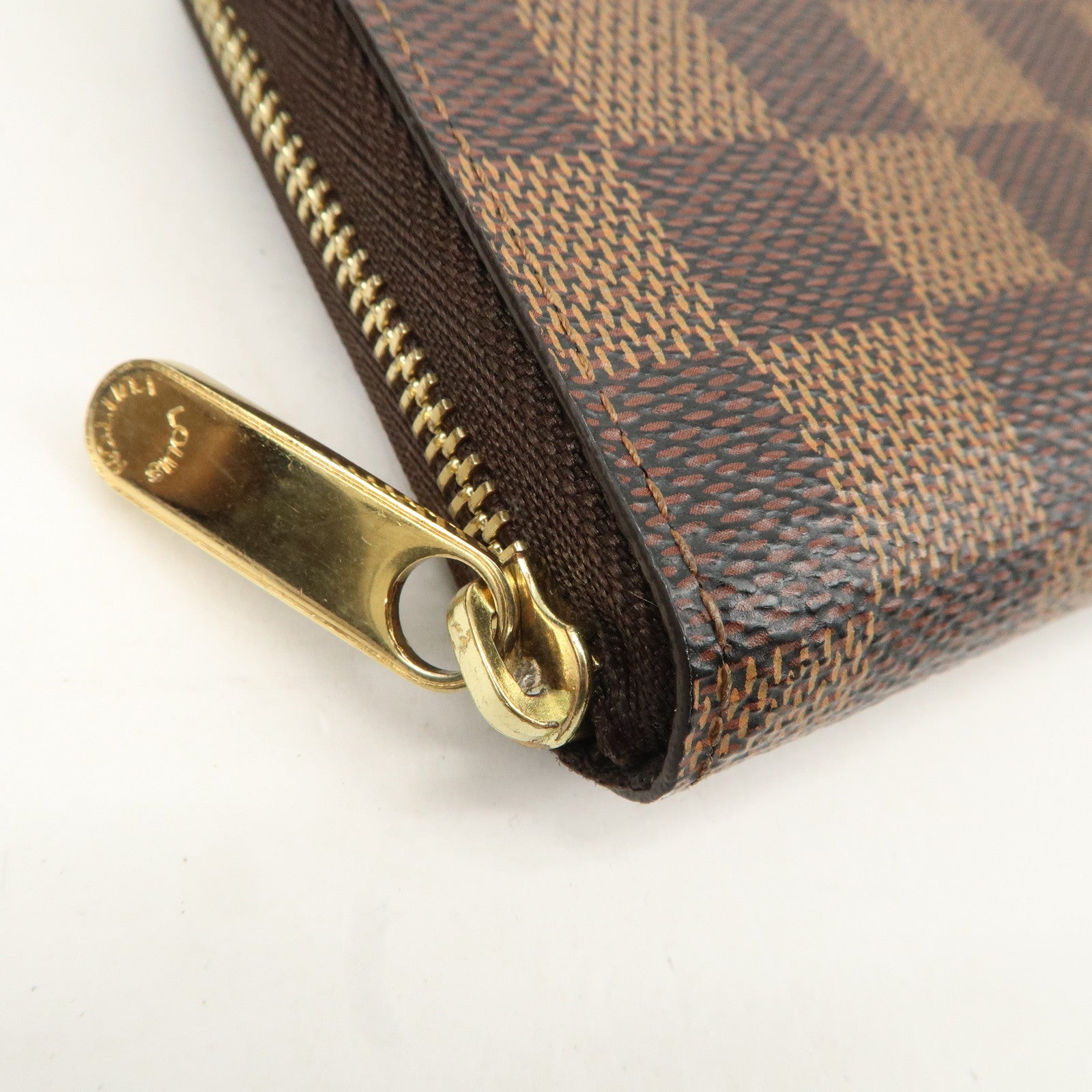 Louis Vuitton Damier Zippy Coin Purse Coin Case N63070 Used