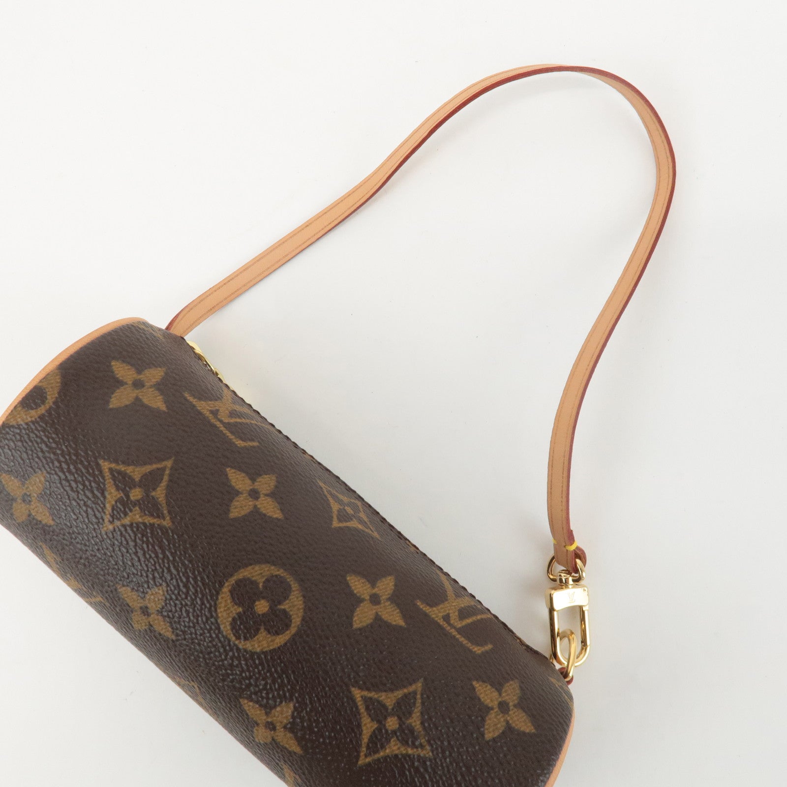 Louis Vuitton Monogram Mini Pouch for Papillon Bag New Style Brown Used