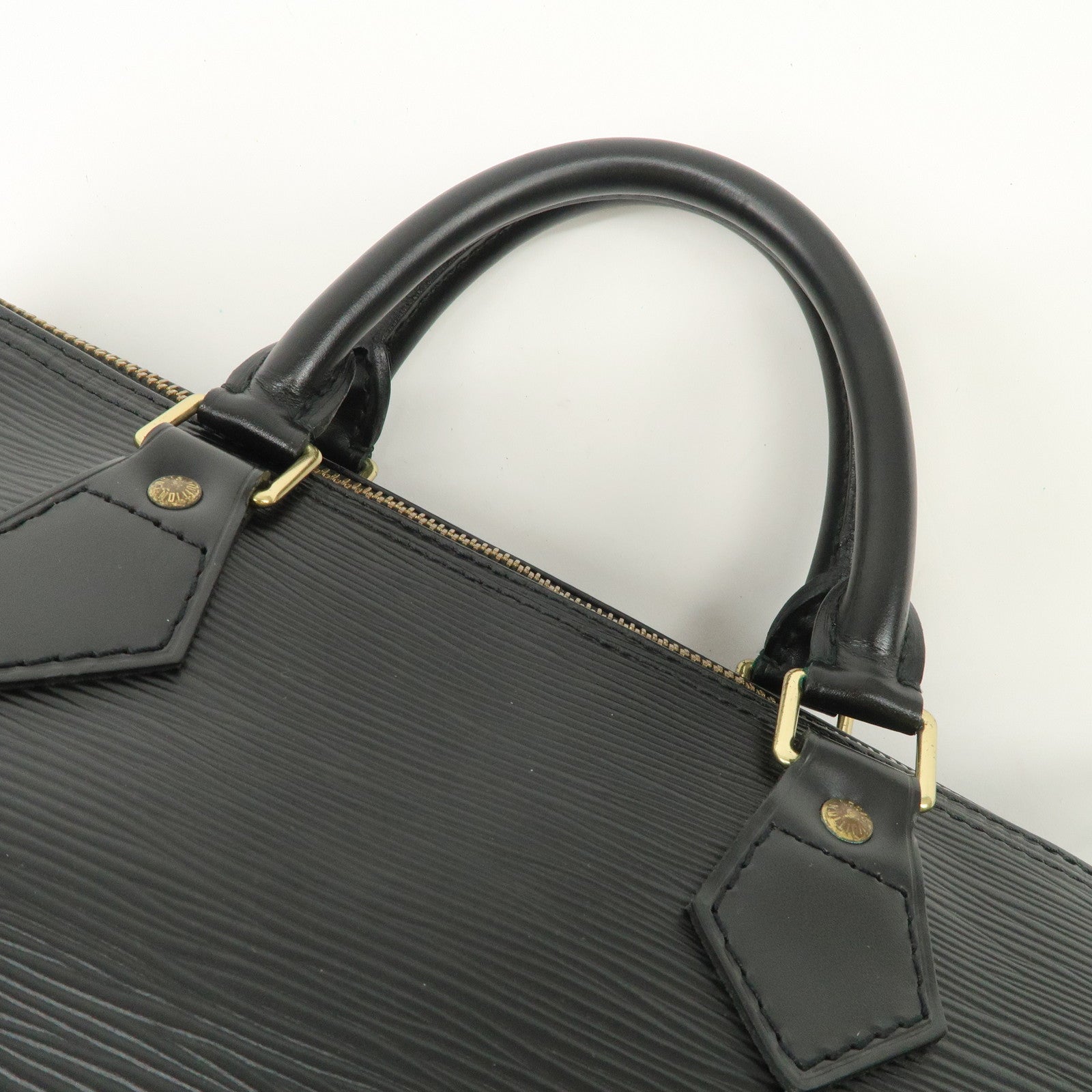 Louis Vuitton Epi Speedy 30 Leather Hand Bag Black M59022 Used