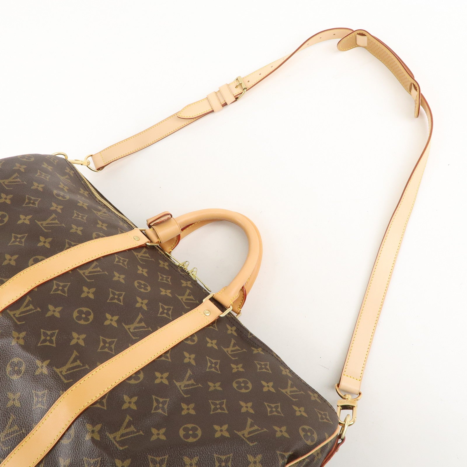 Louis Vuitton Monogram Keep All Bandoulier 50 Boston Bag M41416