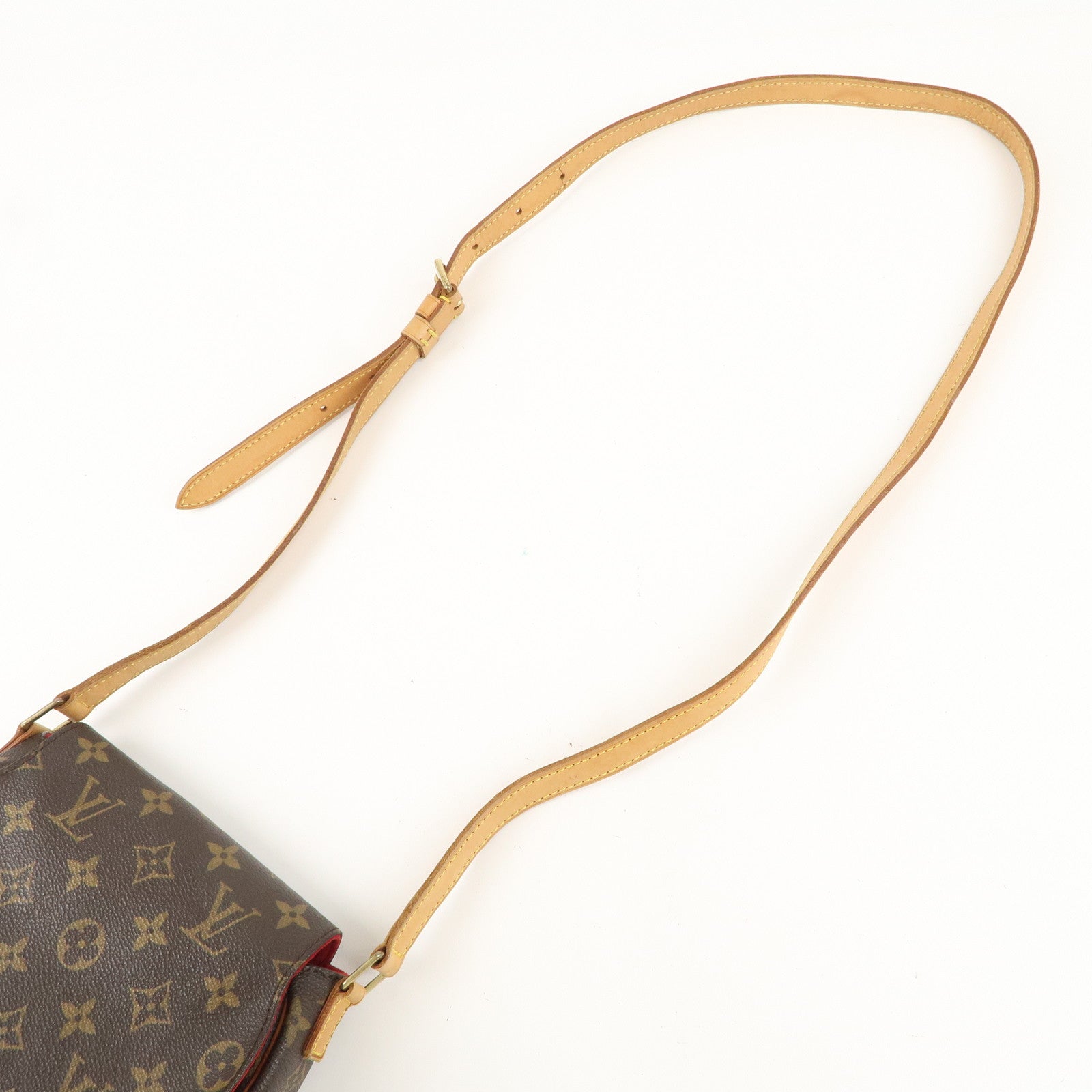 Louis Vuitton Monogram Tamburan Shoulder Bag Brown M51179