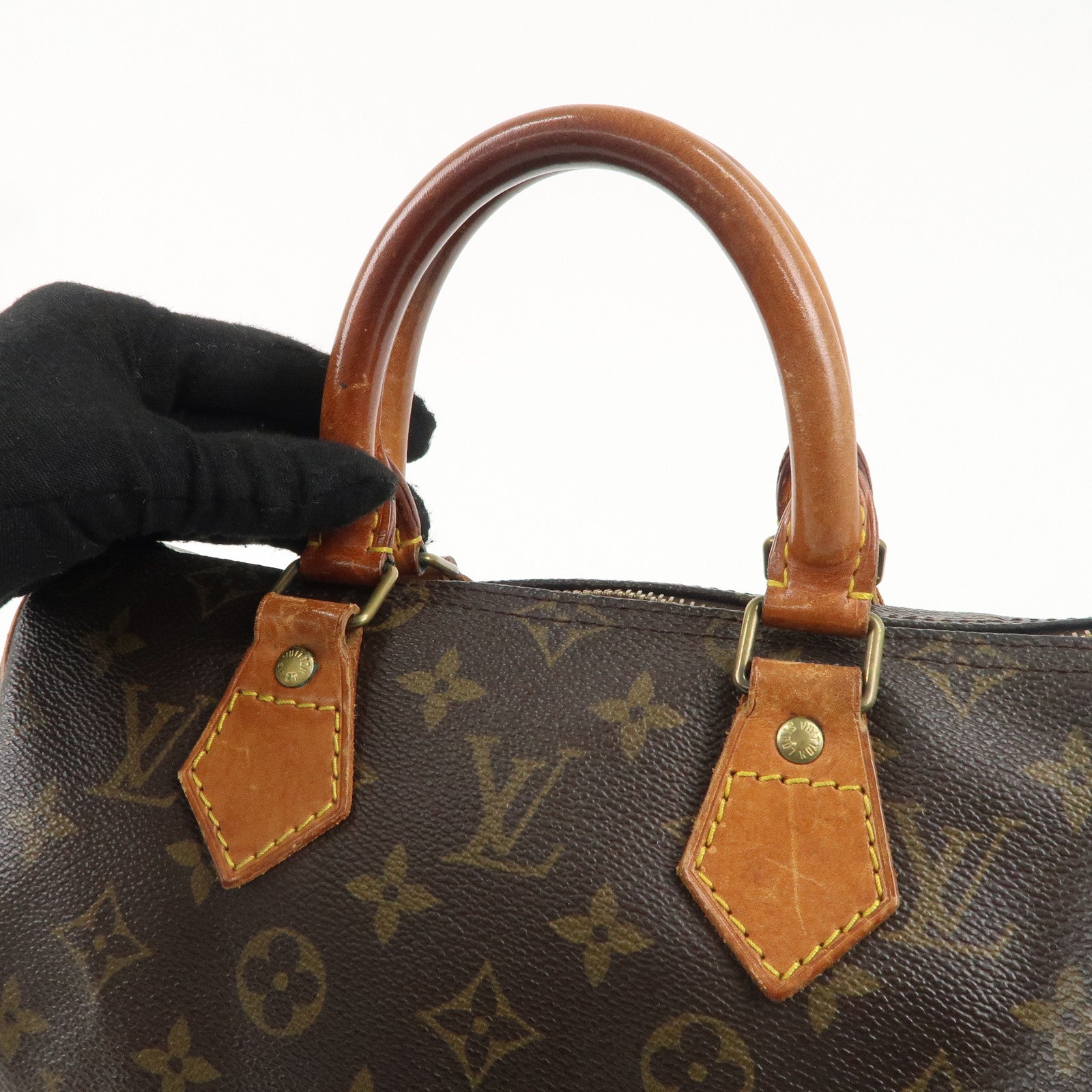 Louis Vuitton Monogram Speedy 25 Hand Bag Boston Bag M41528