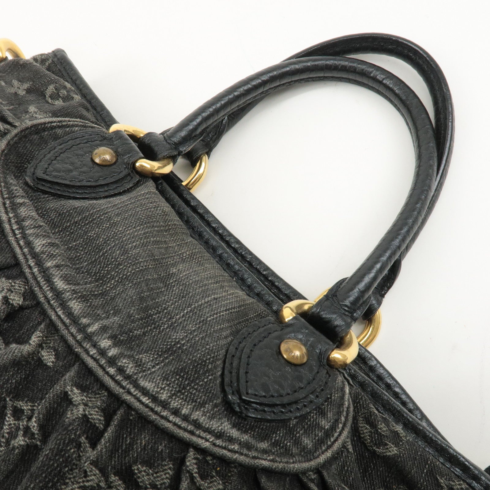 Louis Vuitton Monogram Denim Neo Cabby GM Shoulder Bag Noir M95352