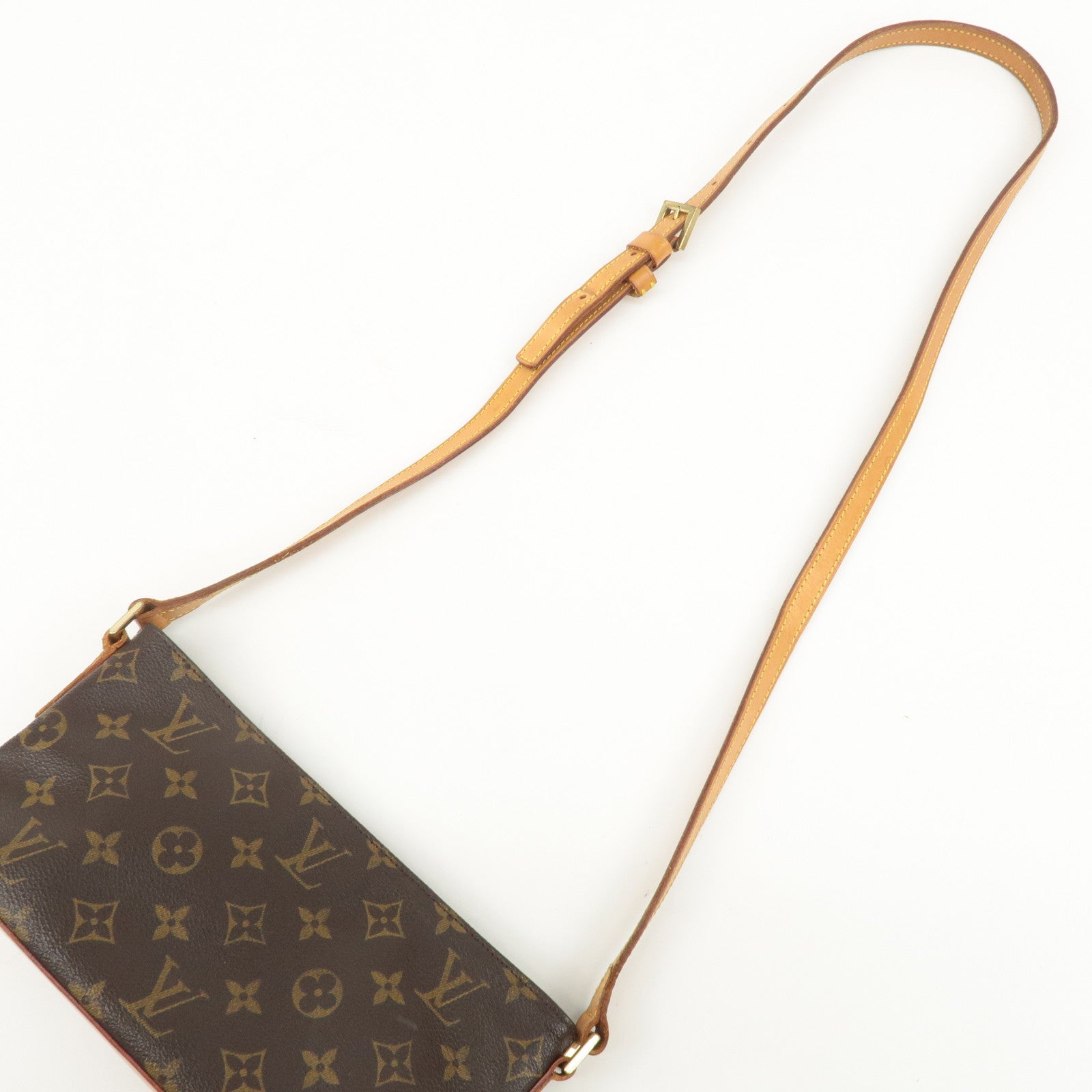 Louis Vuitton Monogram Trotteur Shoulder Bag Brown M51240 Used