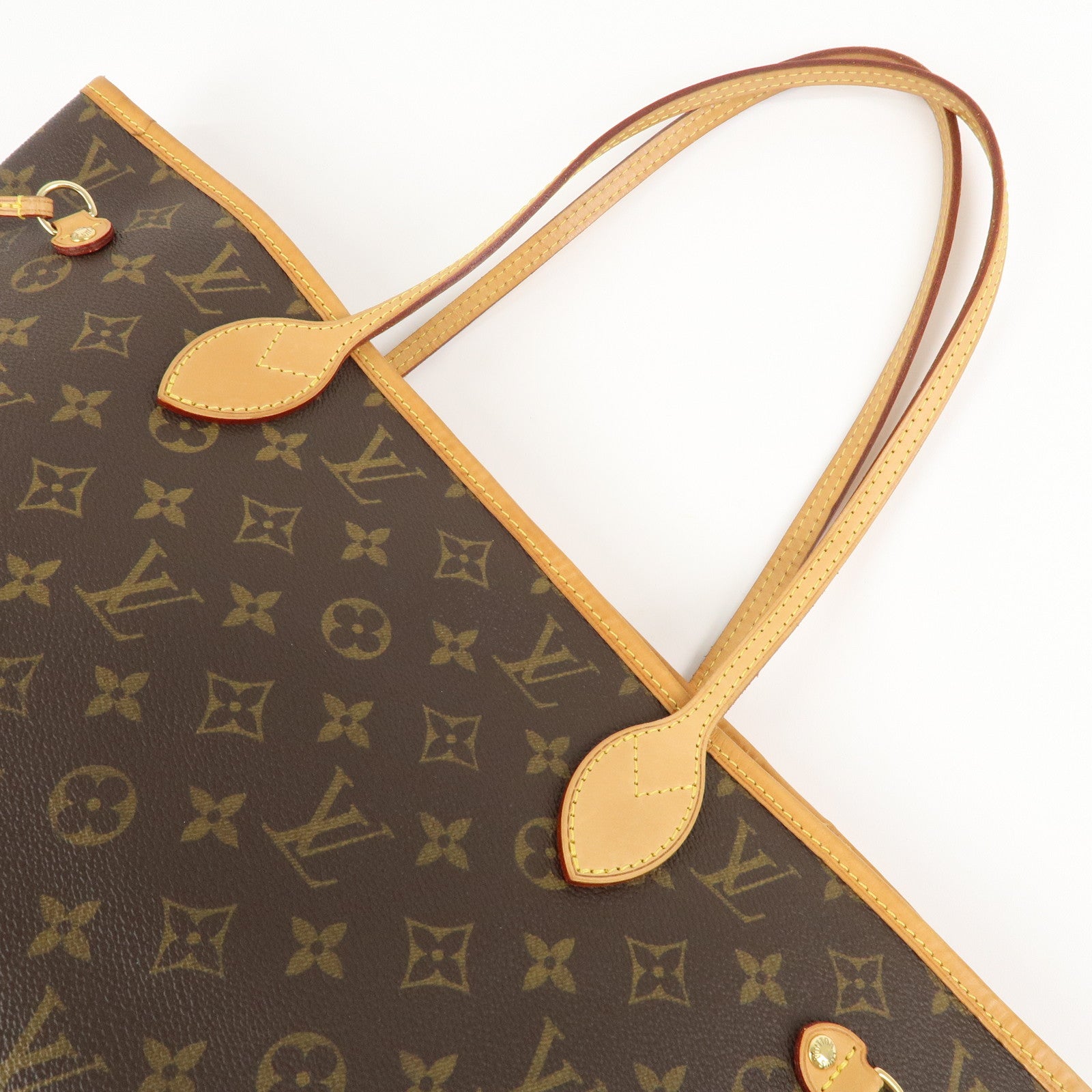 Louis Vuitton Monogram Neverfull MM Tote Bag Brown M40156 Used