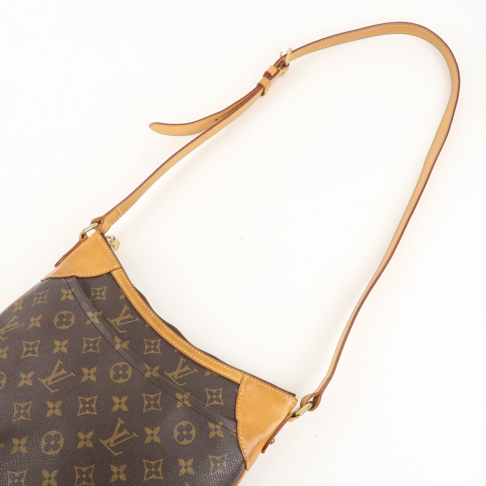 Louis Vuitton Monogram Odeon MM Shoulder Bag Brown M56389