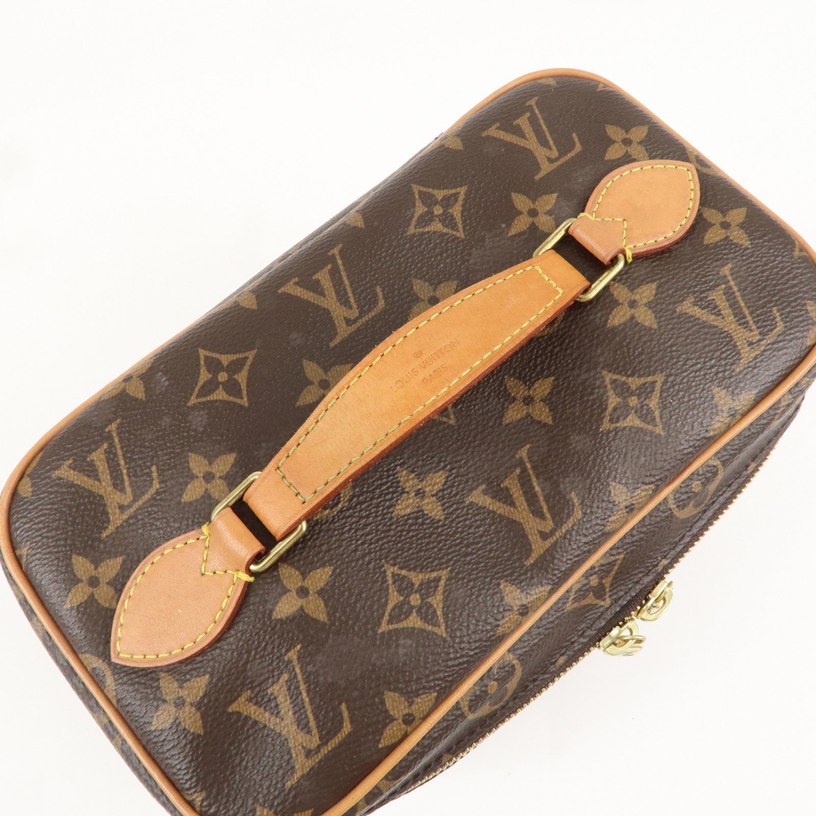 Louis Vuitton Monogram Nice BB Vanity Bag Brown M42265