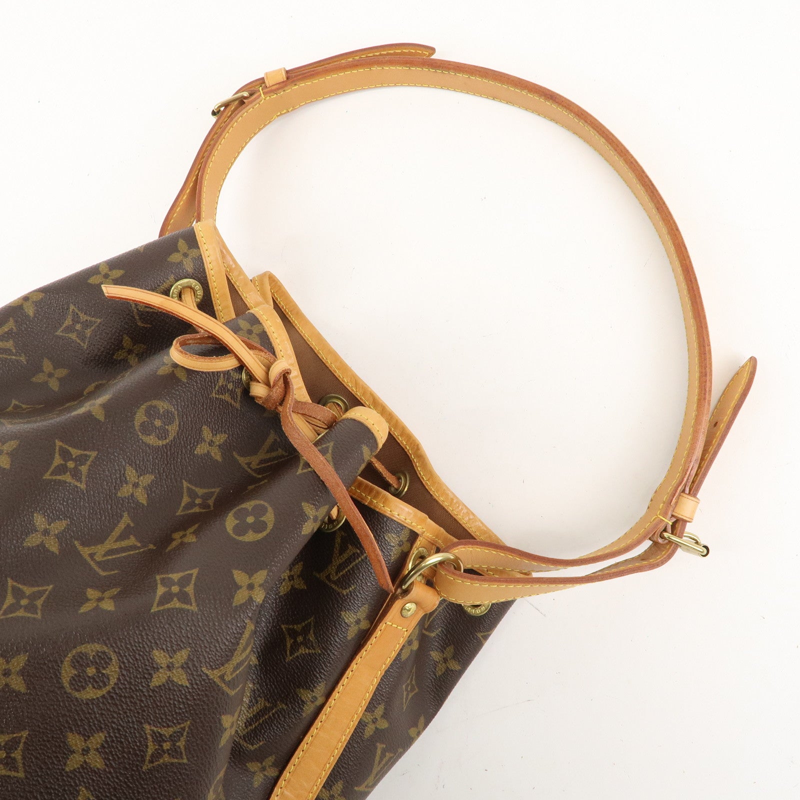 Louis Vuitton Monogram Petit Noe Shoulder Bag Brown M42226