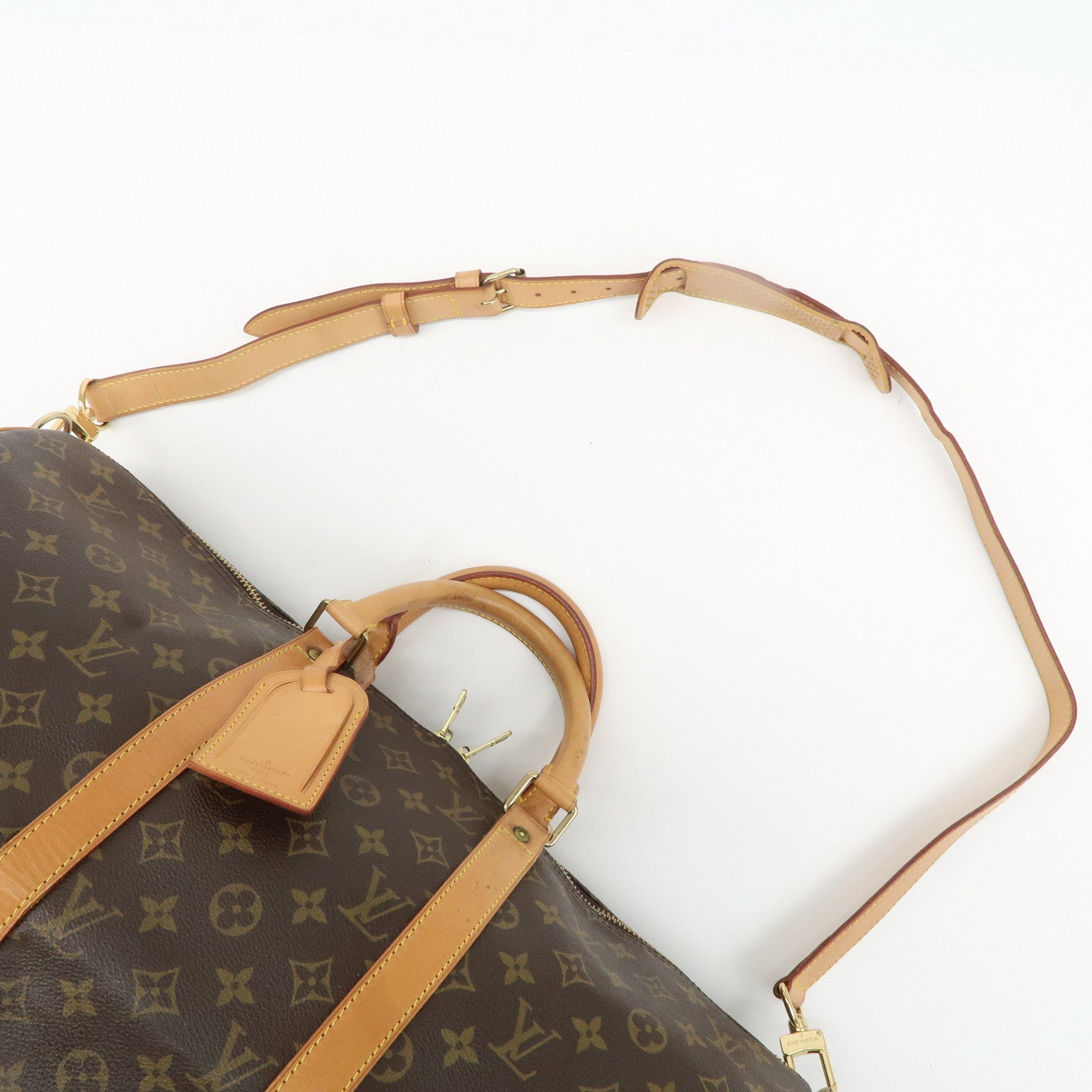 Louis Vuitton Monogram Keep All Bandouliere 50 Boston Bag M41416 Used