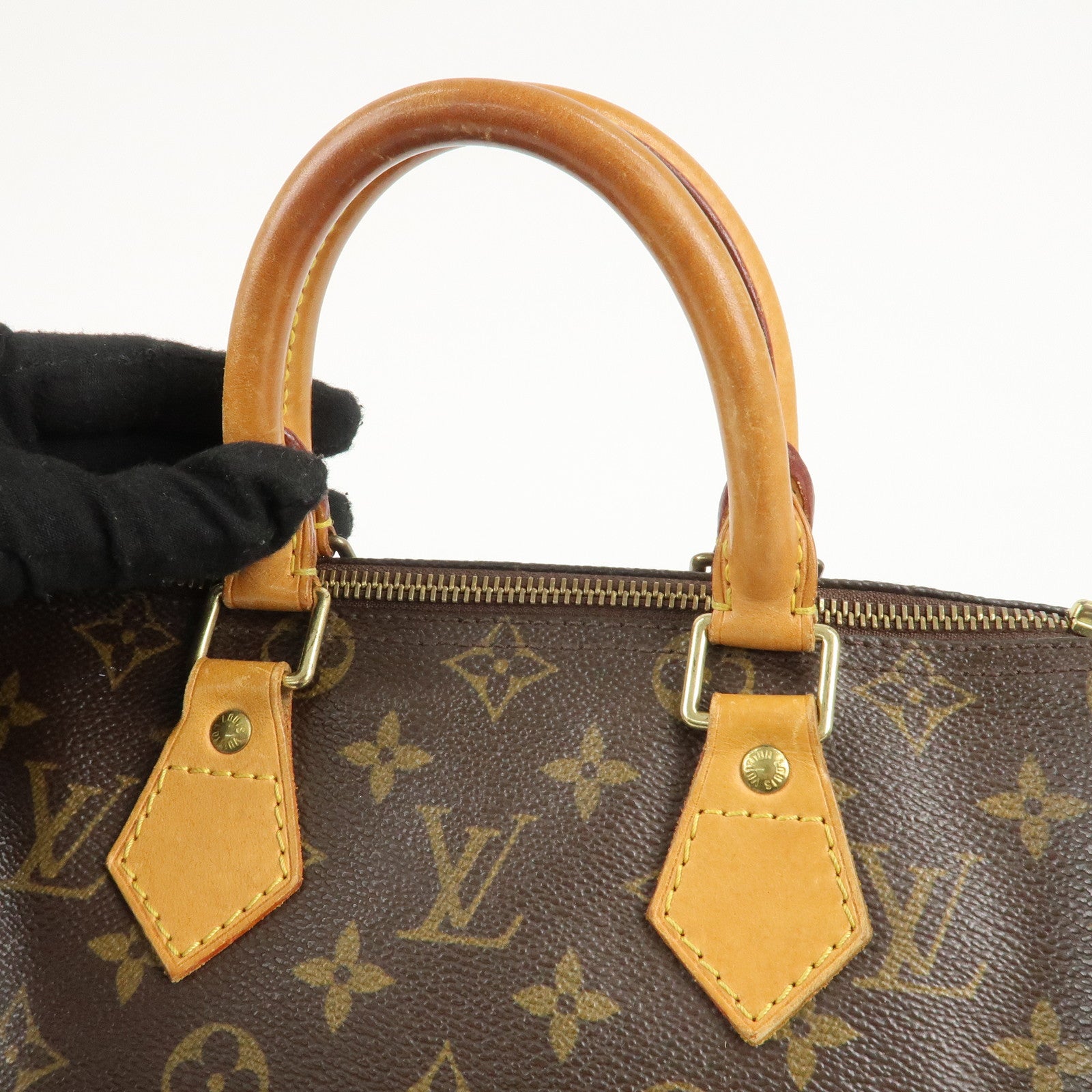 Louis Vuitton Monogram Speedy 25 Hand Bag Boston Bag M41528 Used