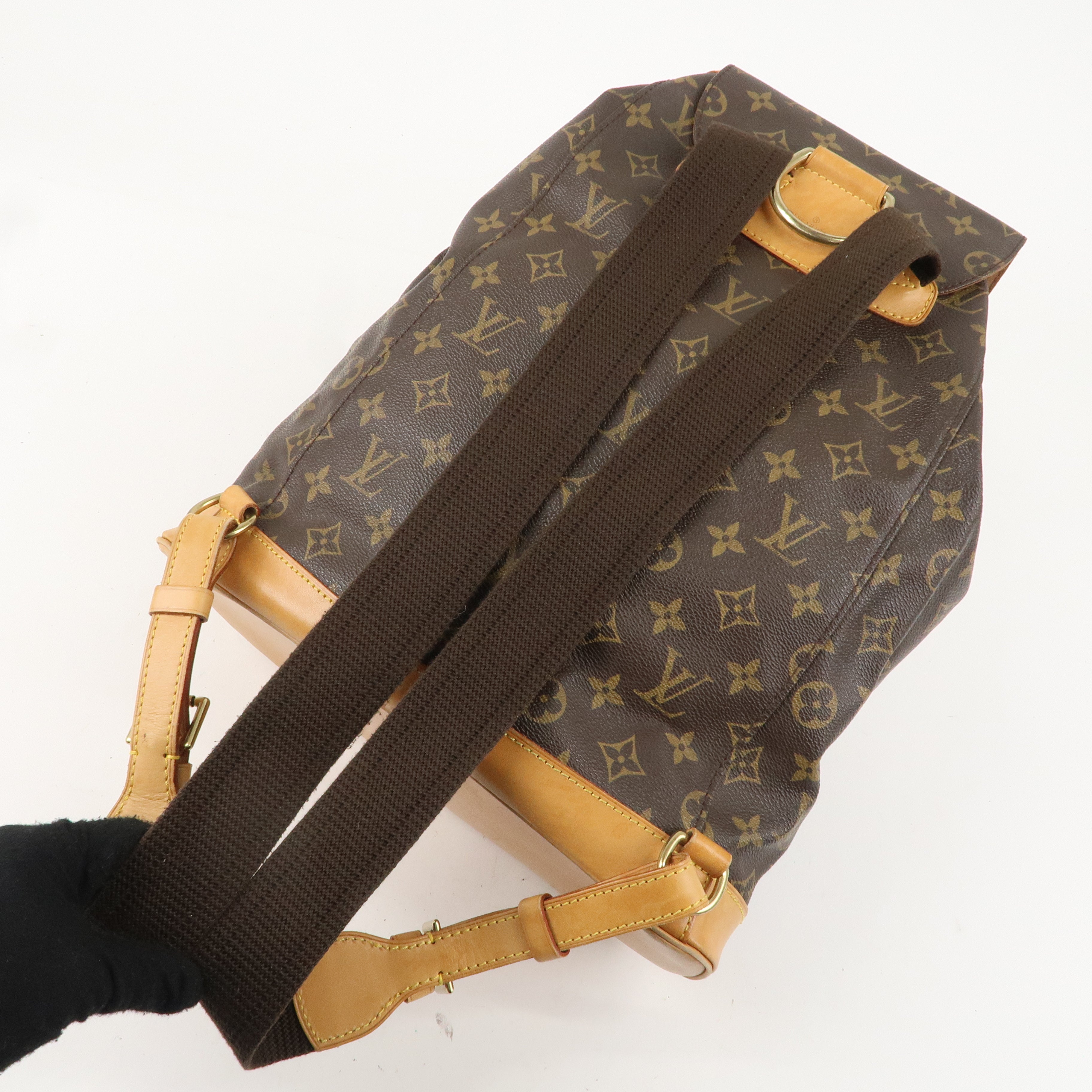 Louis Vuitton Monogram Montsouris GM Back Pack Brown M51135