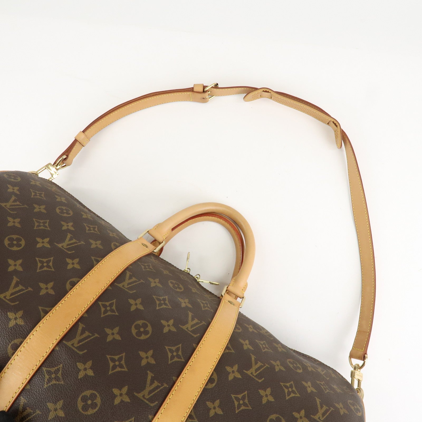 Louis Vuitton Monogram Keep All Bandouliere 50 Boston Bag M41416 Used